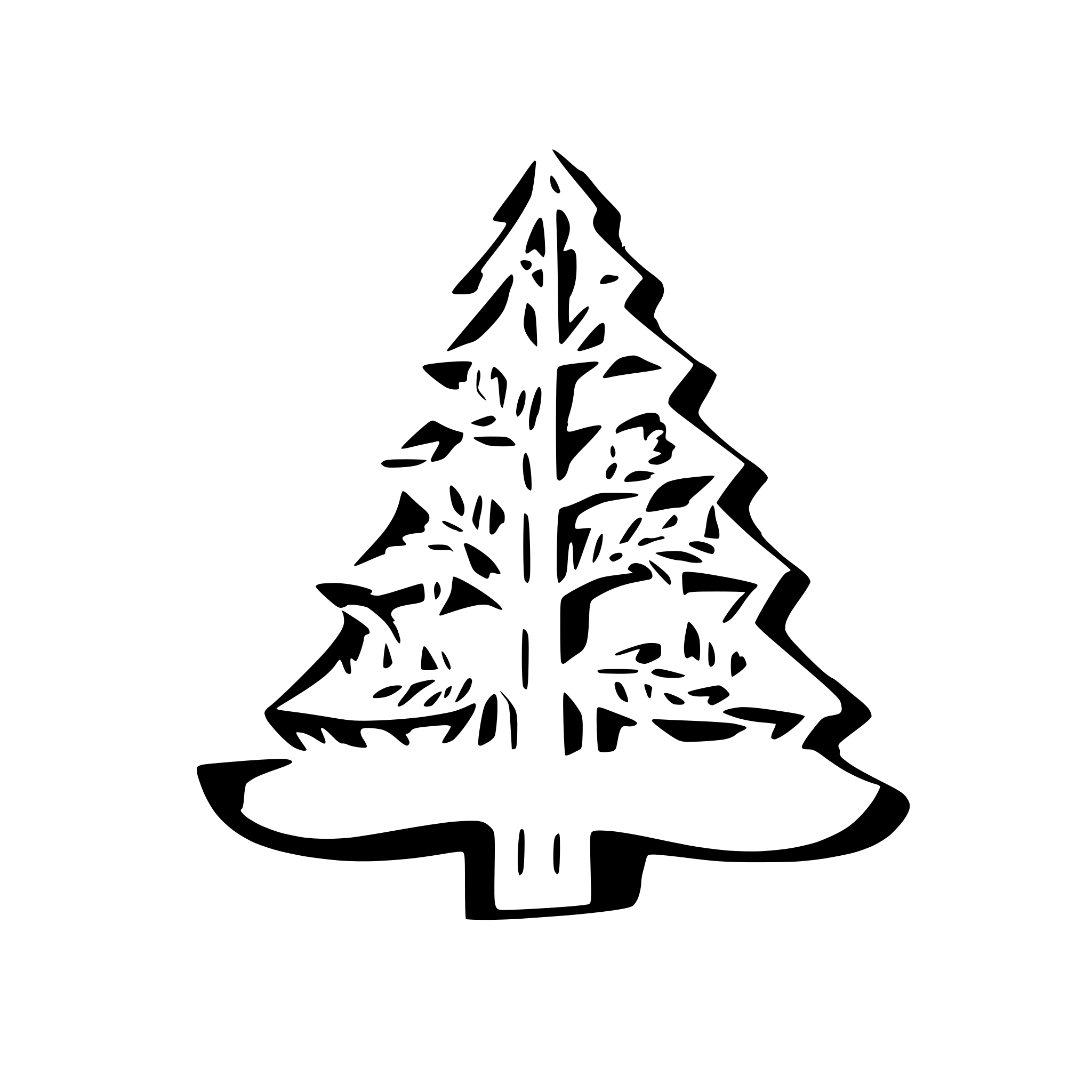 AI-generated SVG of 'Christmas tree with lights'