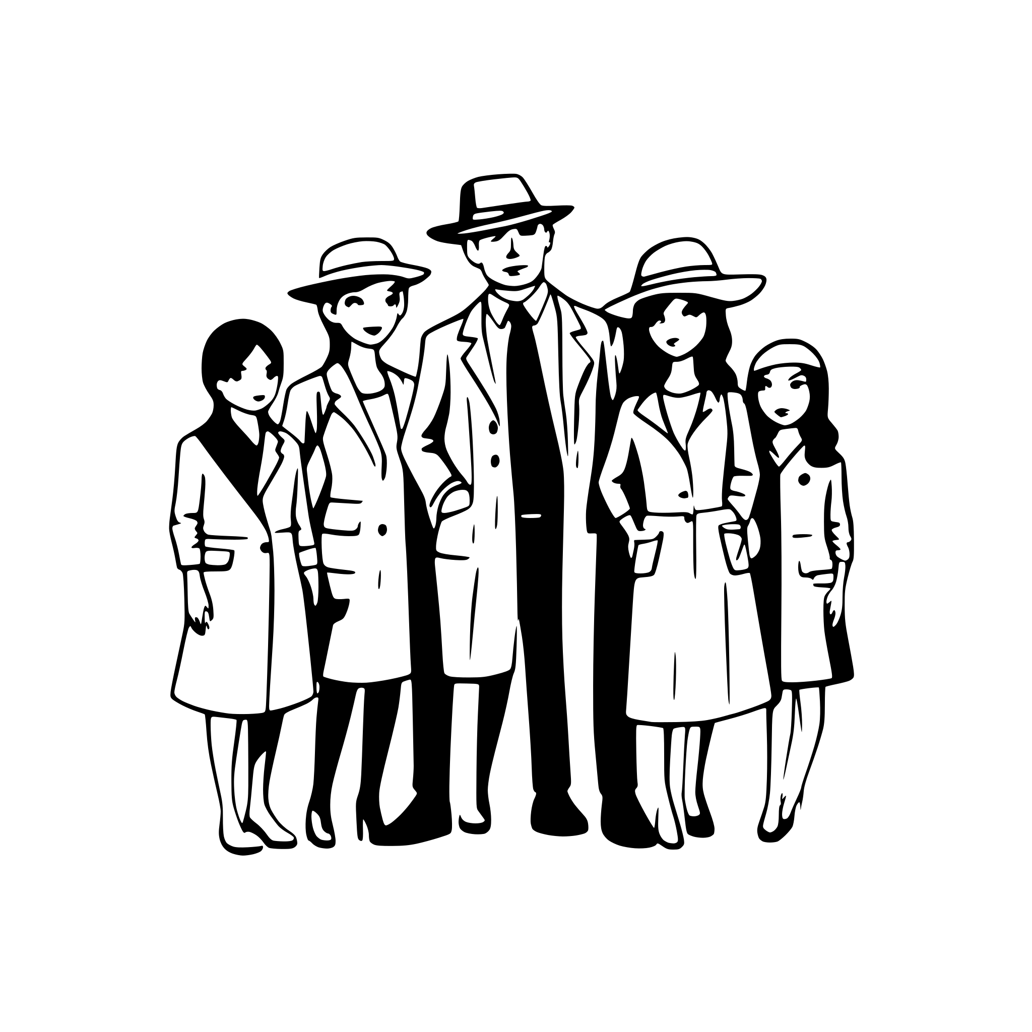 AI-generated SVG of 'famiglia mafiosa di iralndesi'