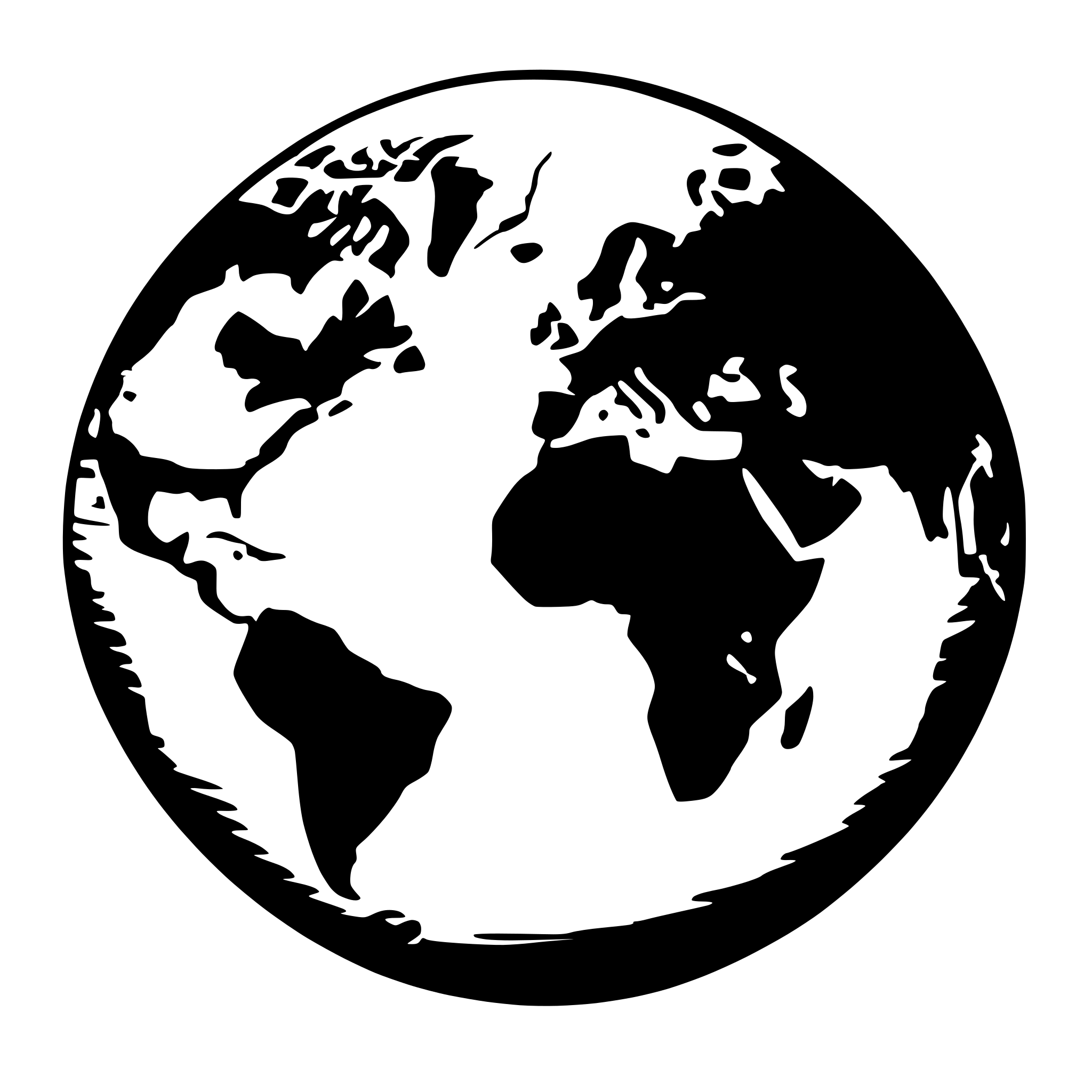 AI-generated SVG of a Generate a 2D earth with continents