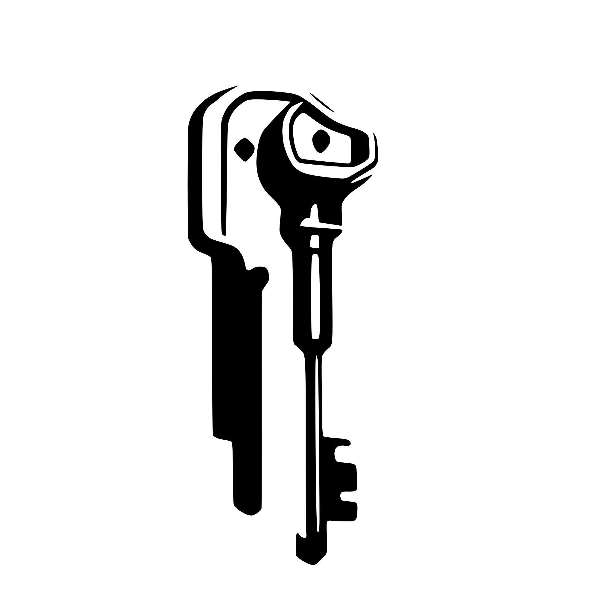 AI-generated SVG of 'Security key'