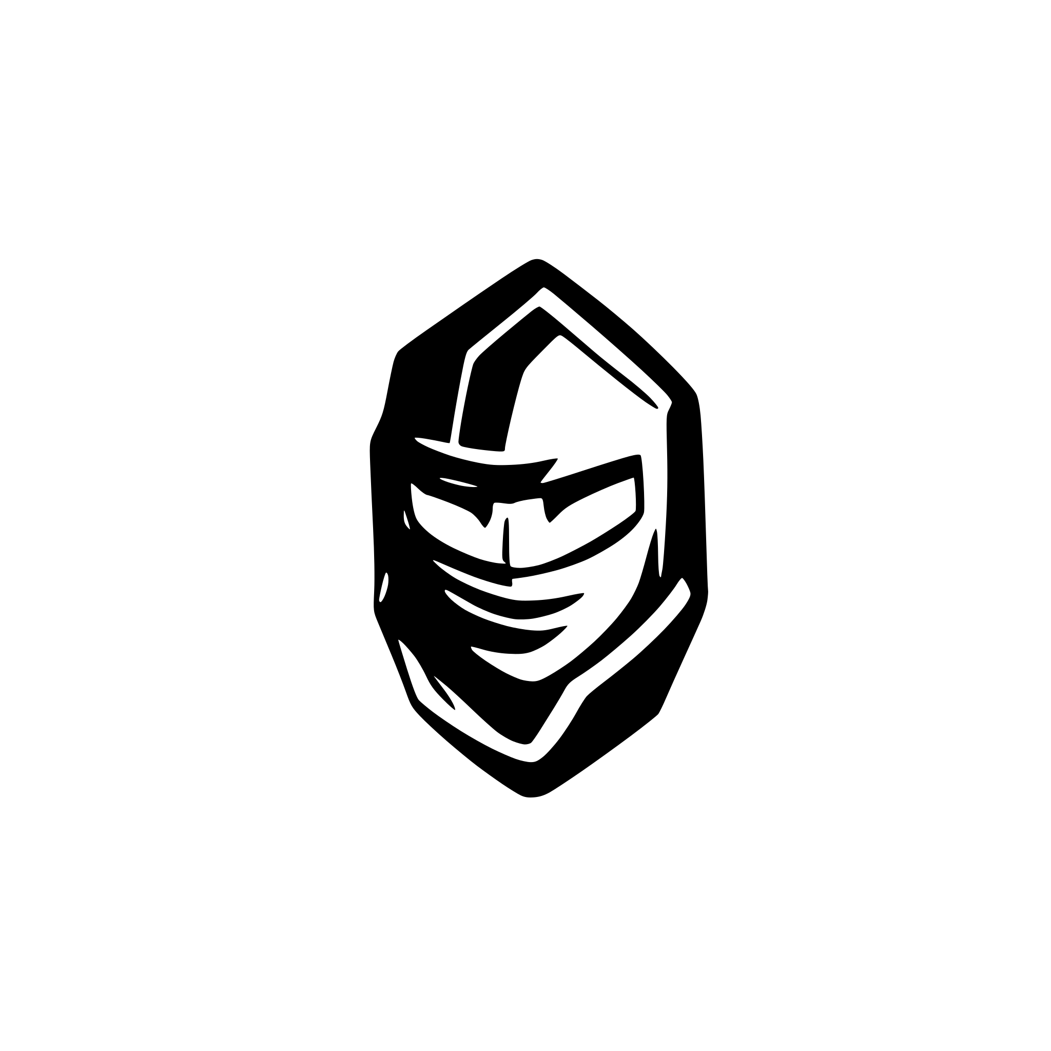 AI-generated SVG of a hacker