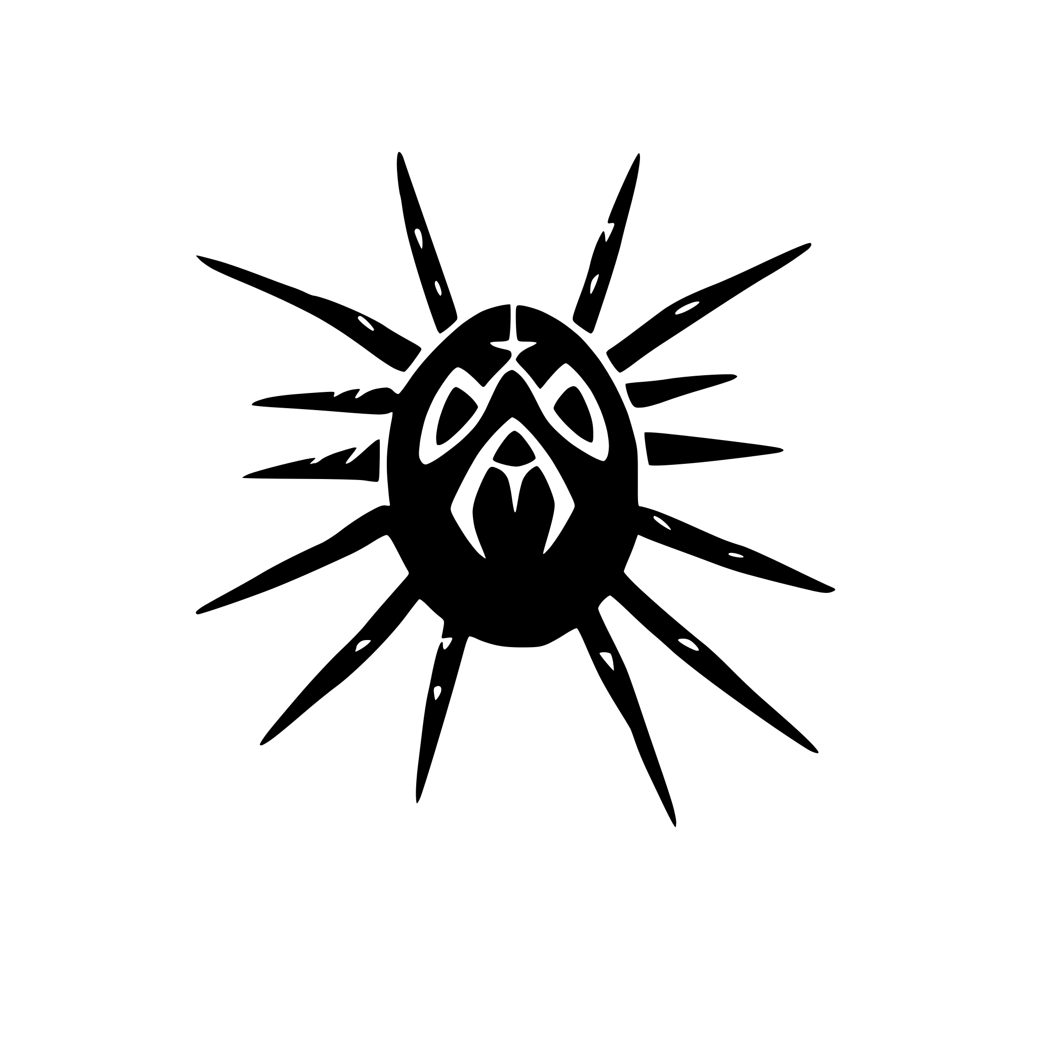 AI-generated SVG of 'Halloween spider in a spiderweb'