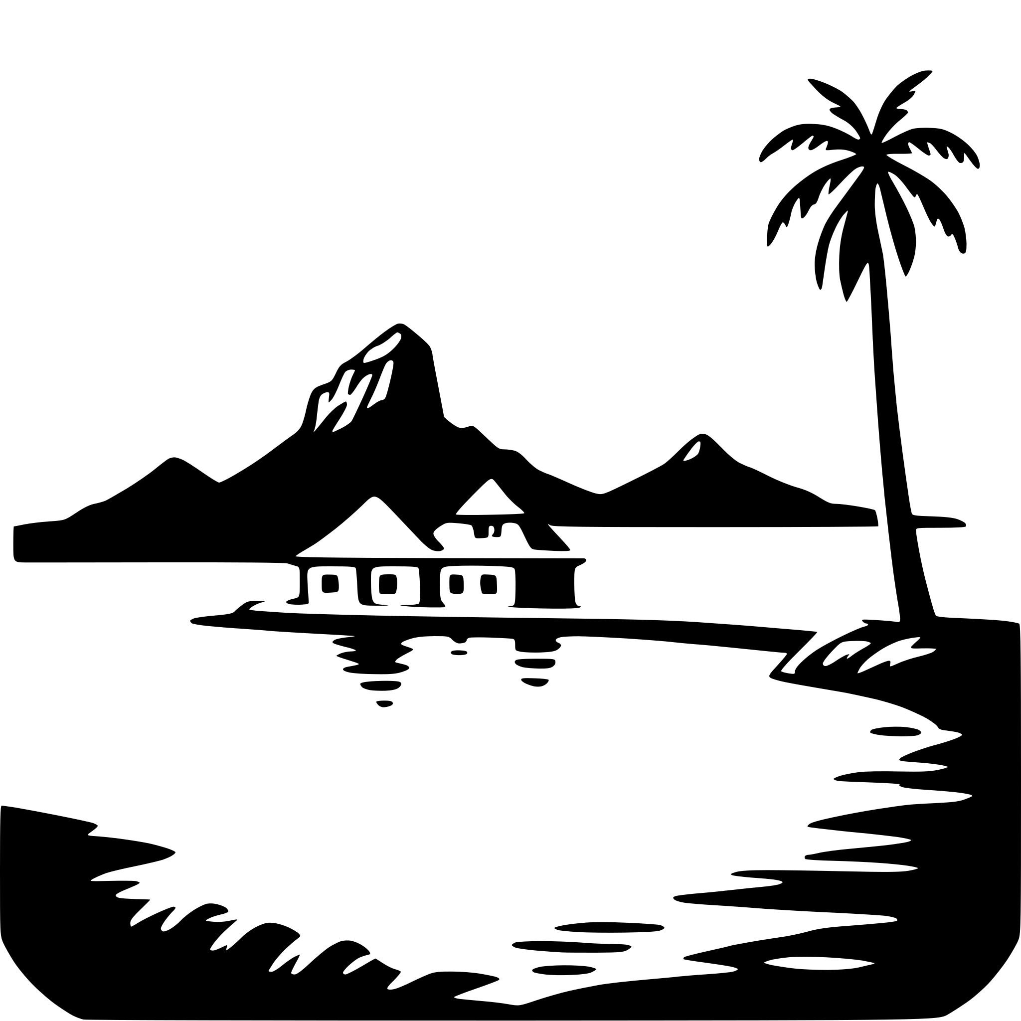 AI-generated SVG of a bora bora