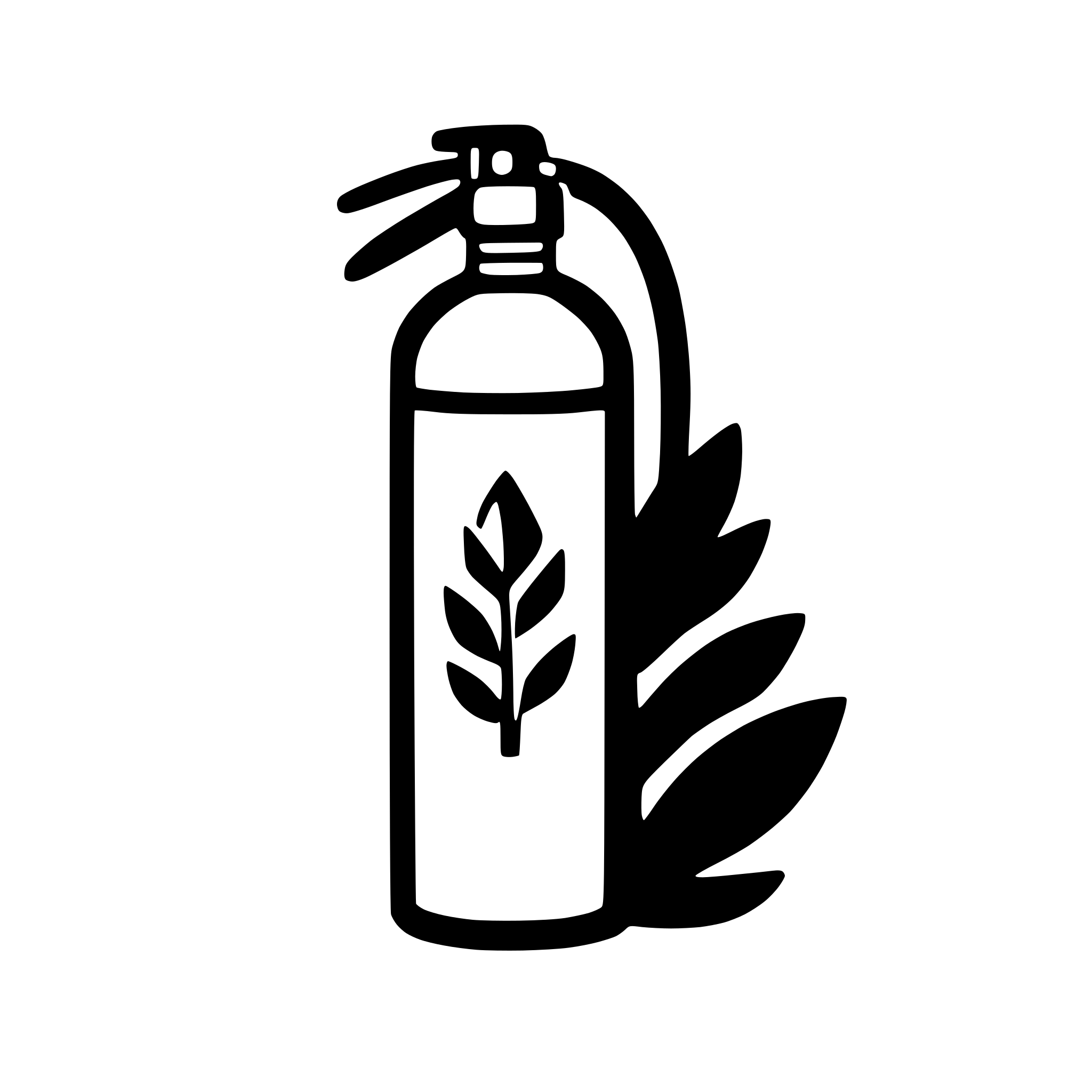 AI-generated SVG of 'fire extinguisher spraying'