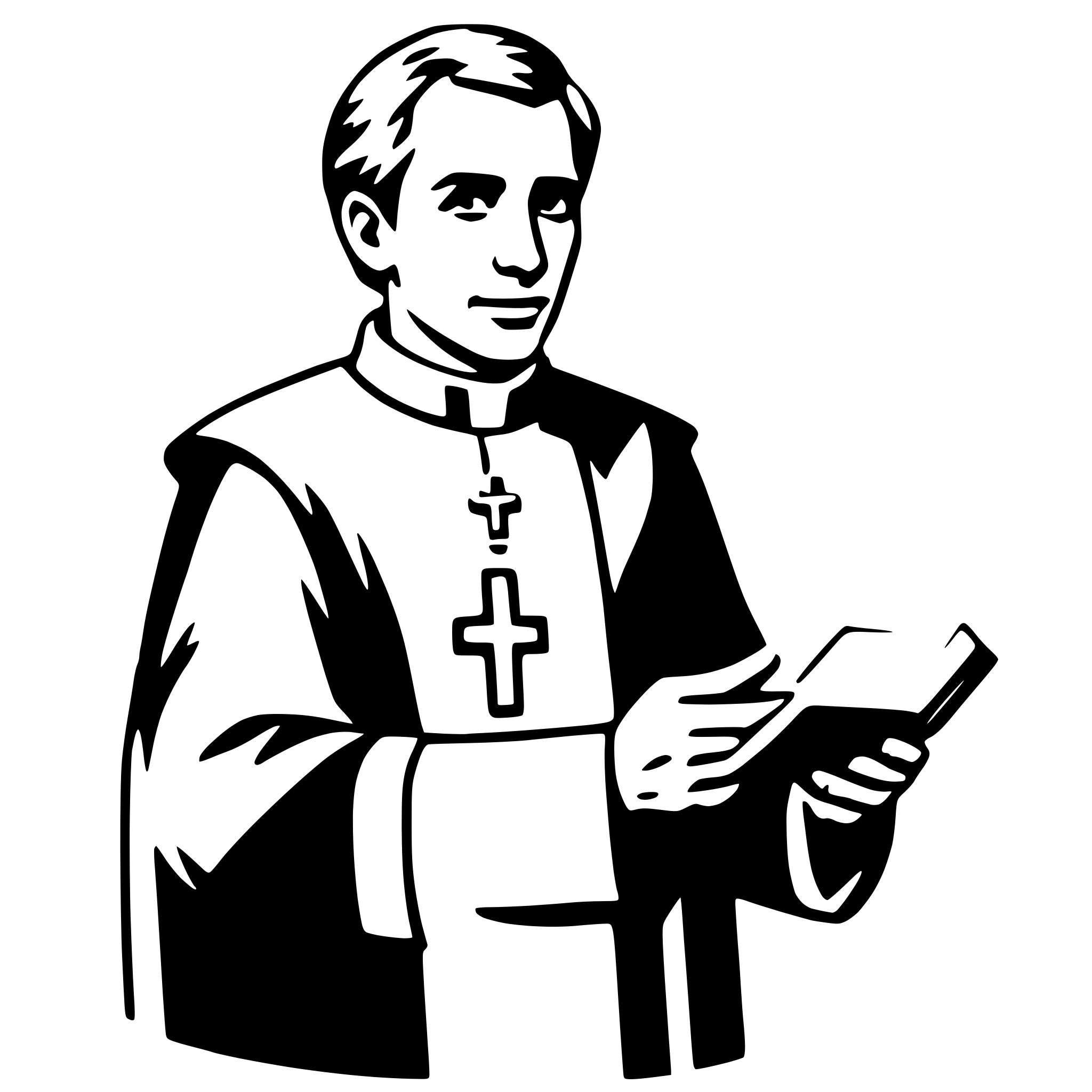 AI-generated SVG of a clergy