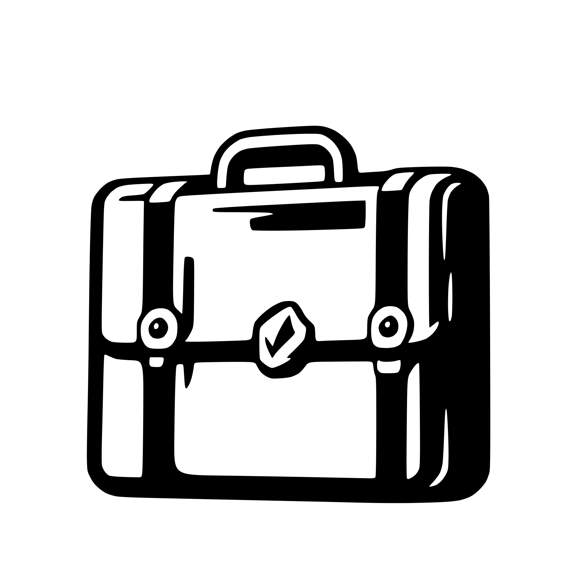 AI-generated SVG of 'briefcase with documents'