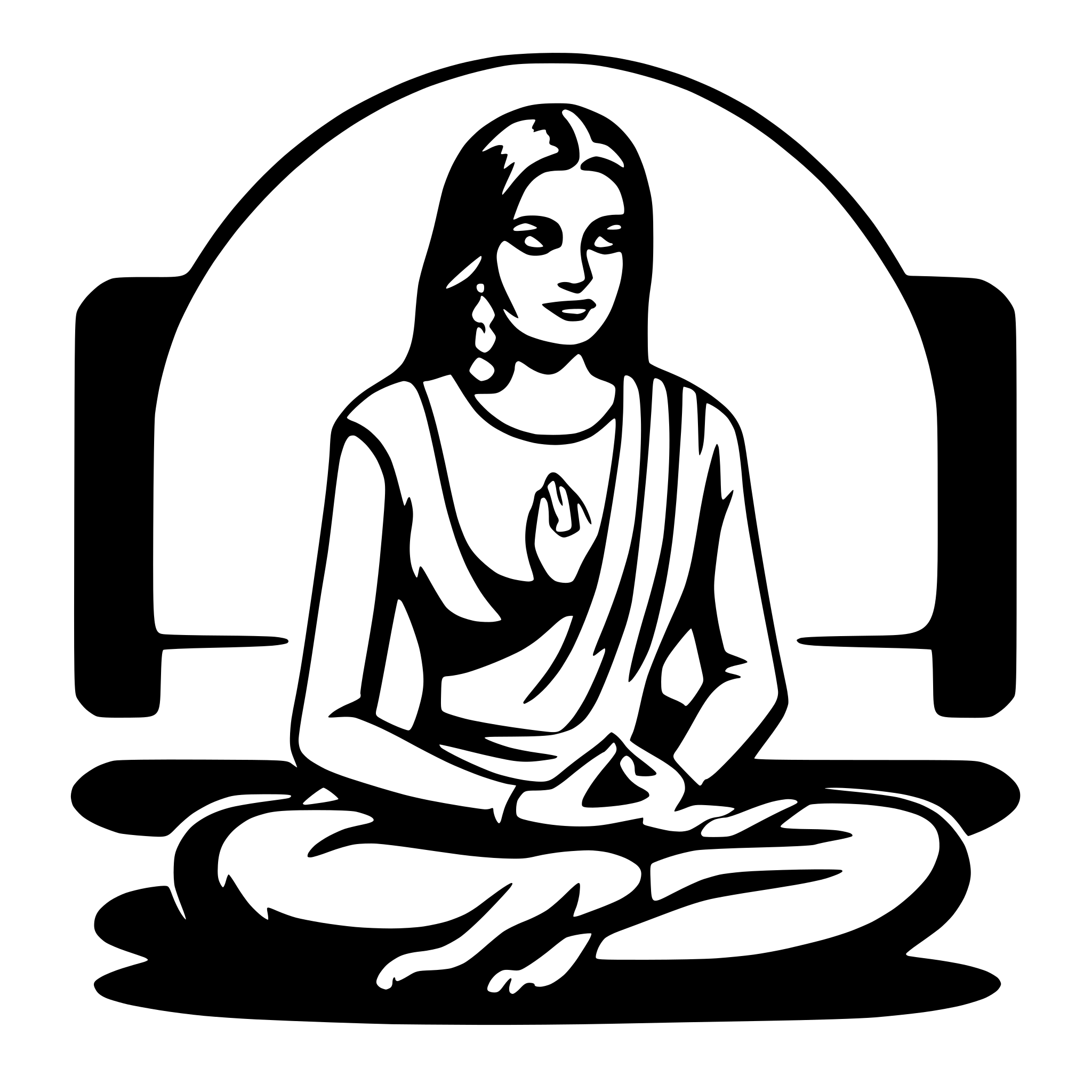 AI-generated SVG of 'namaste'