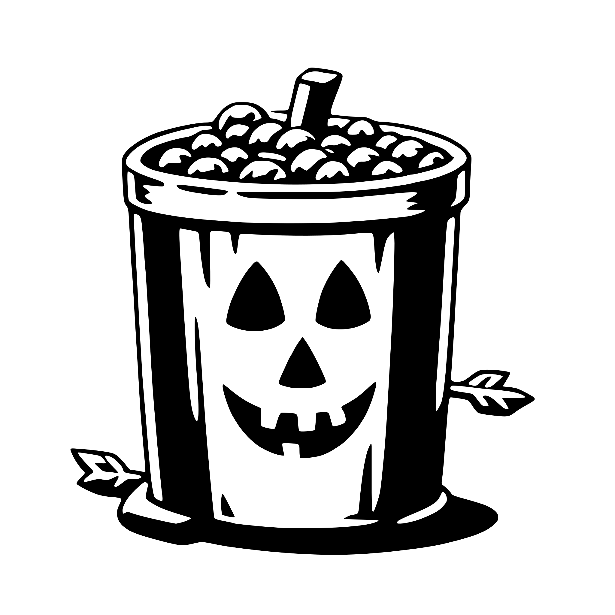 AI-generated SVG of a trick-or-treat bag