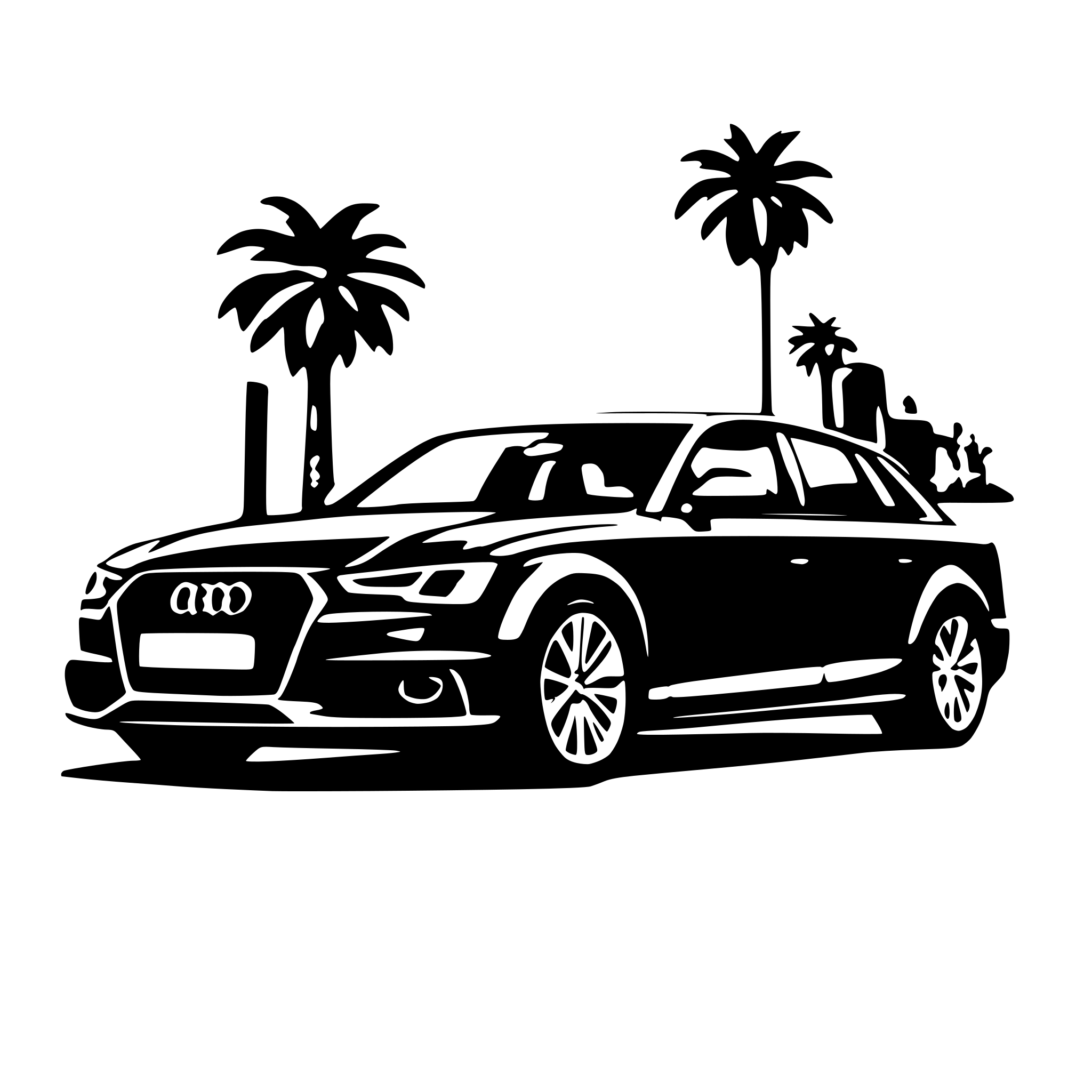AI-generated SVG of 'audi a4 b9'