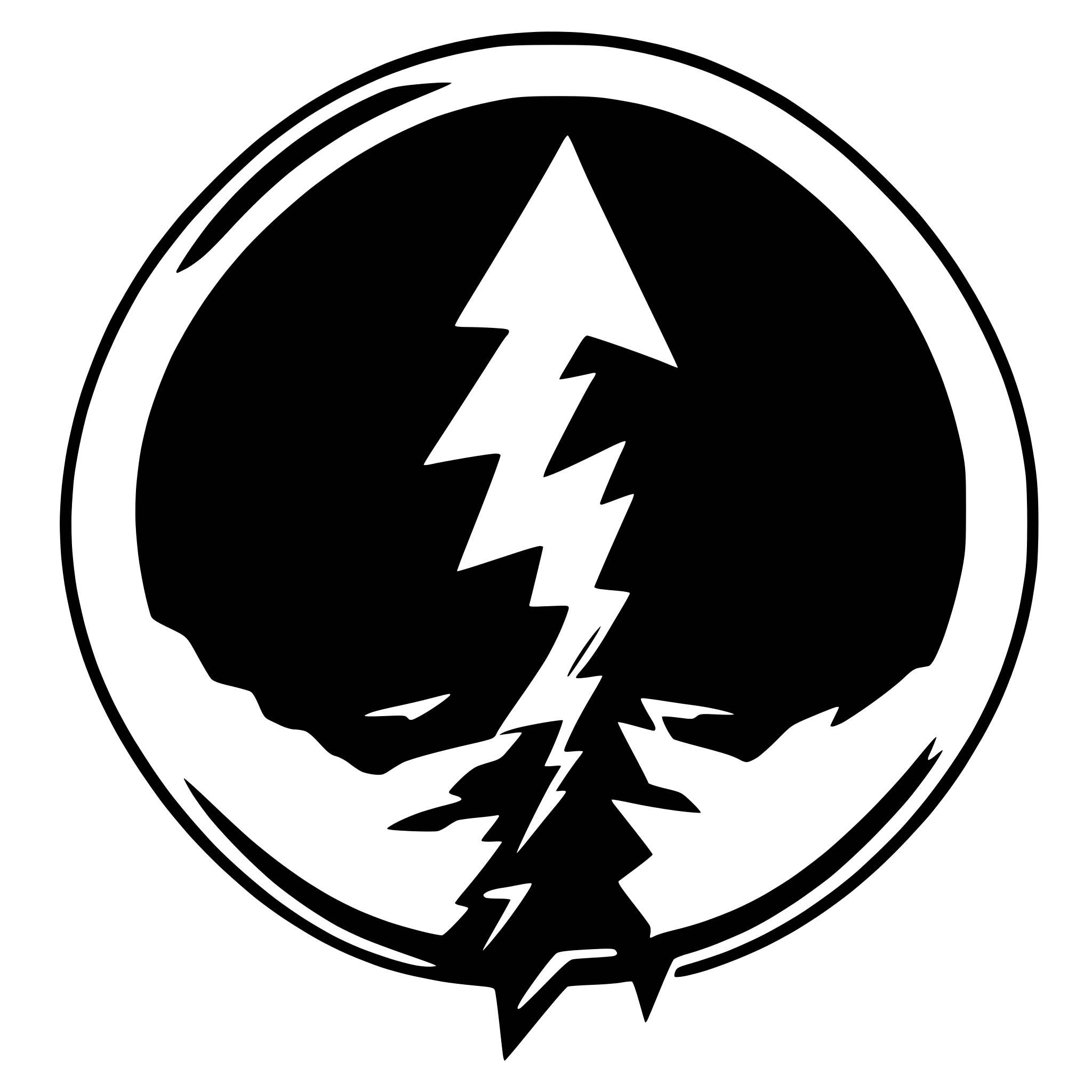 AI-generated SVG of a Lighting bolts in circle