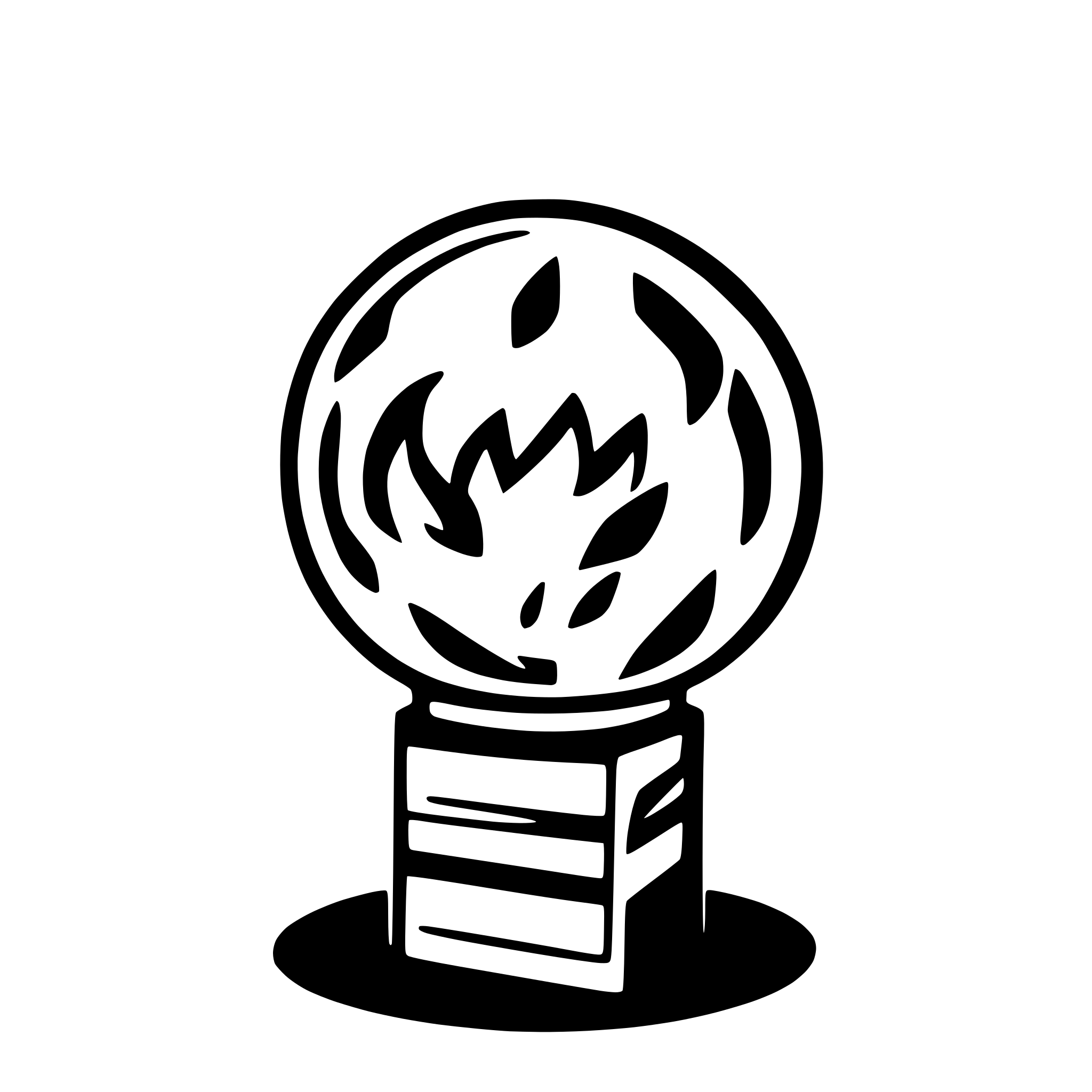 AI-generated SVG of '"A glowing, fiery red sphere with vibrant flames. Toon Shader with bold black outlines, and the flames should have a hand-drawn cartoon effect, radiating a warm glow."'