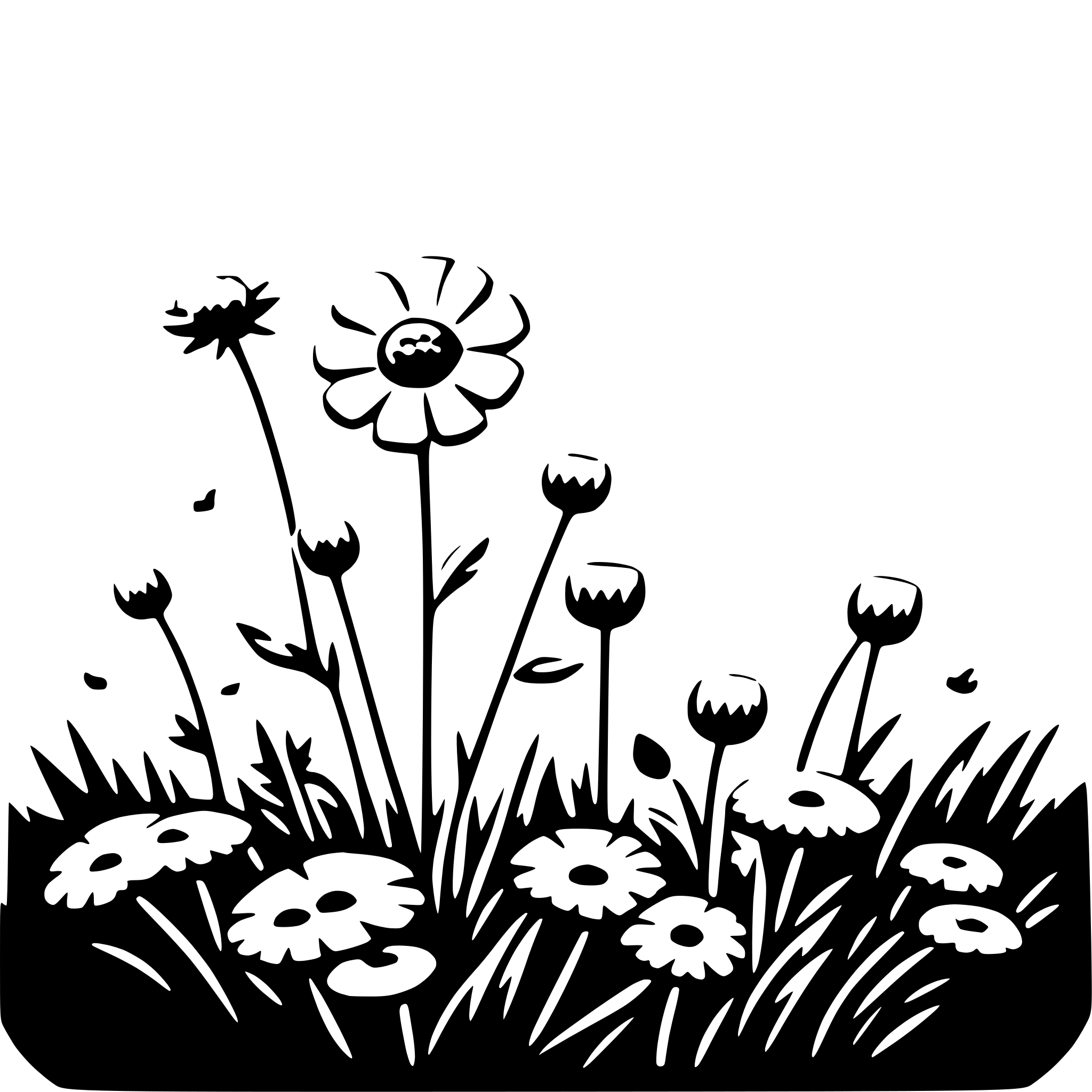 AI-generated SVG of 'flower meadow'