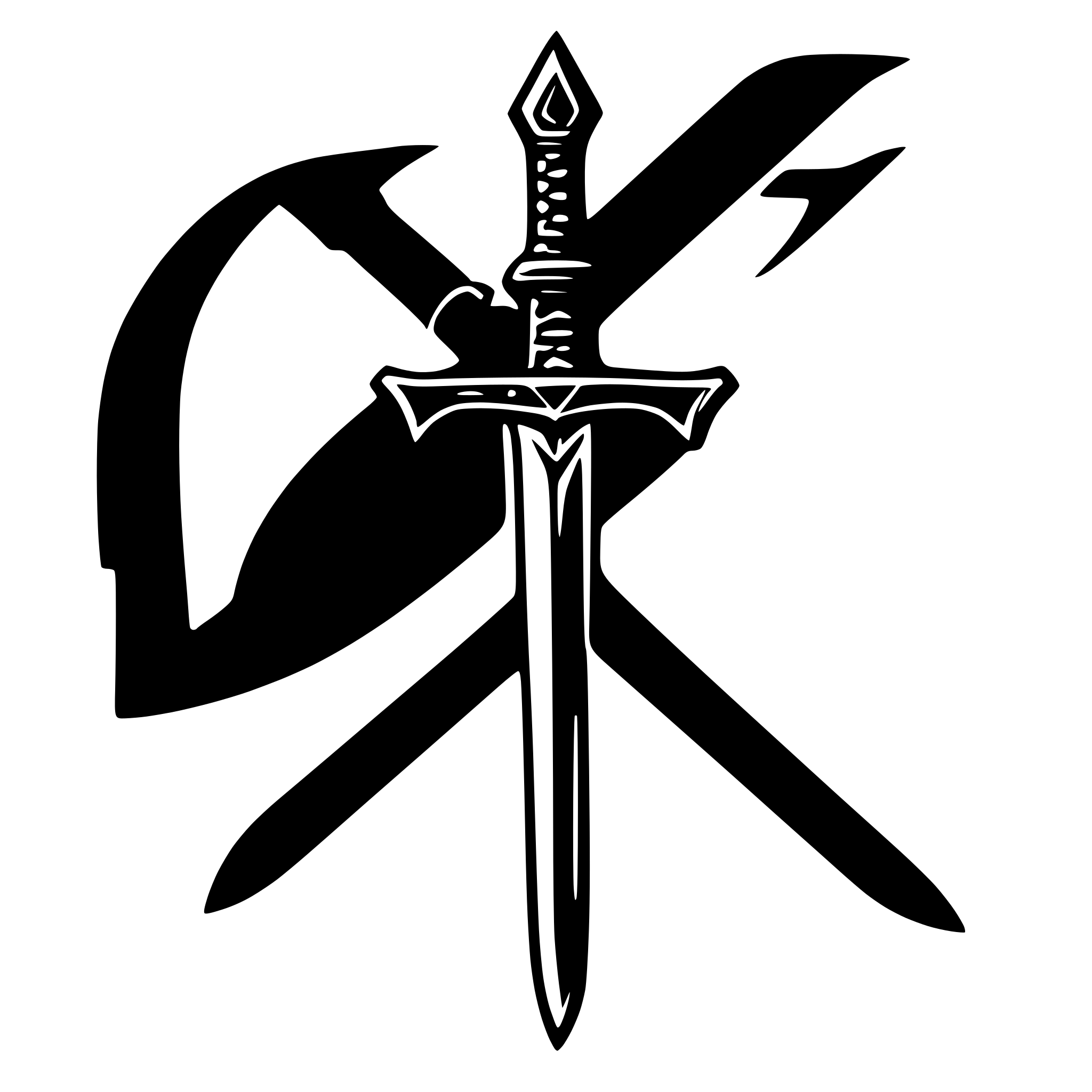 AI-generated SVG of a card game sword