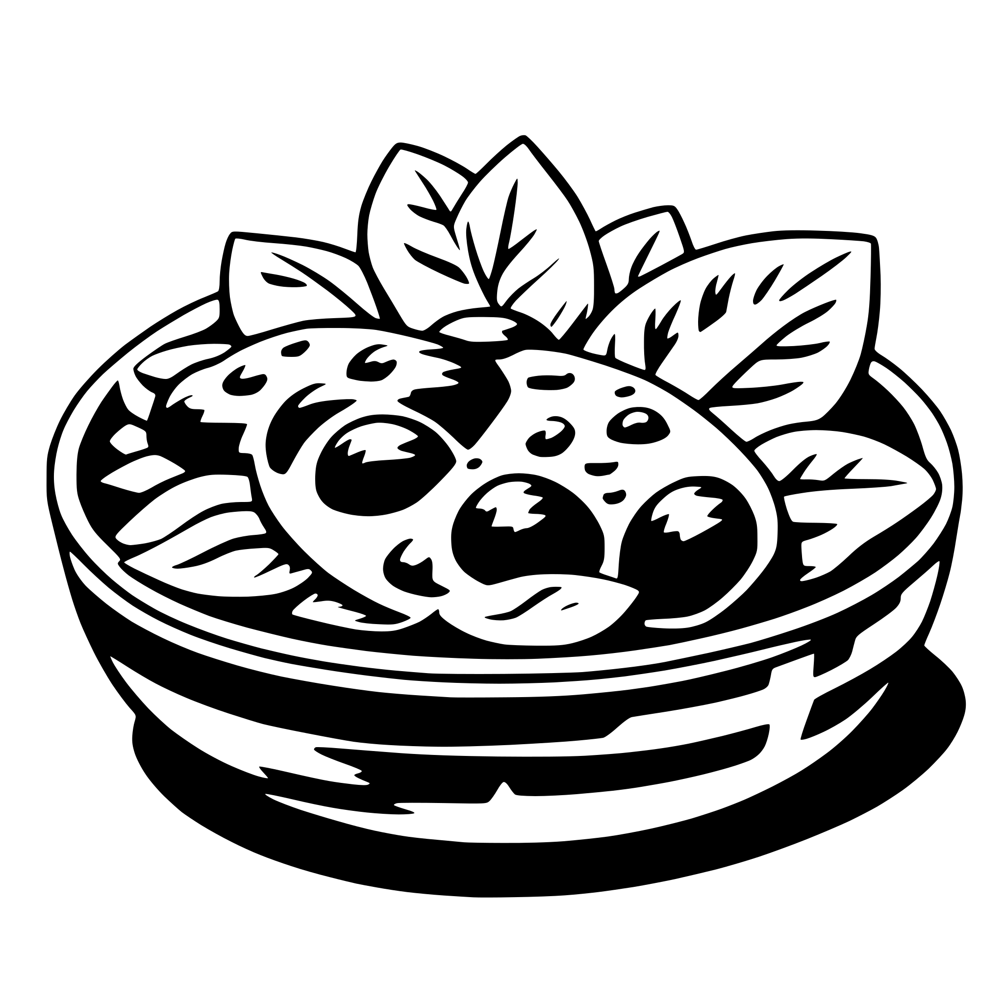 AI-generated SVG of a salad