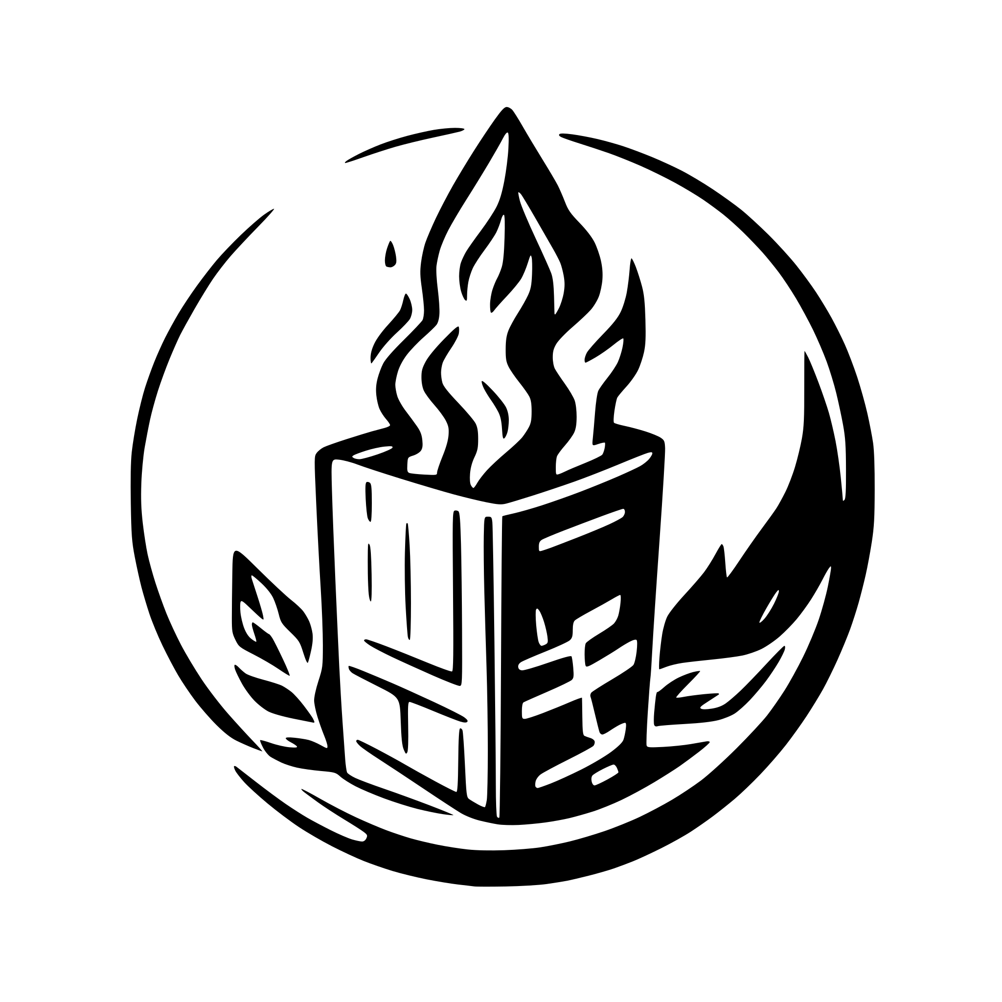 AI-generated SVG of a St James parish bonfire logo