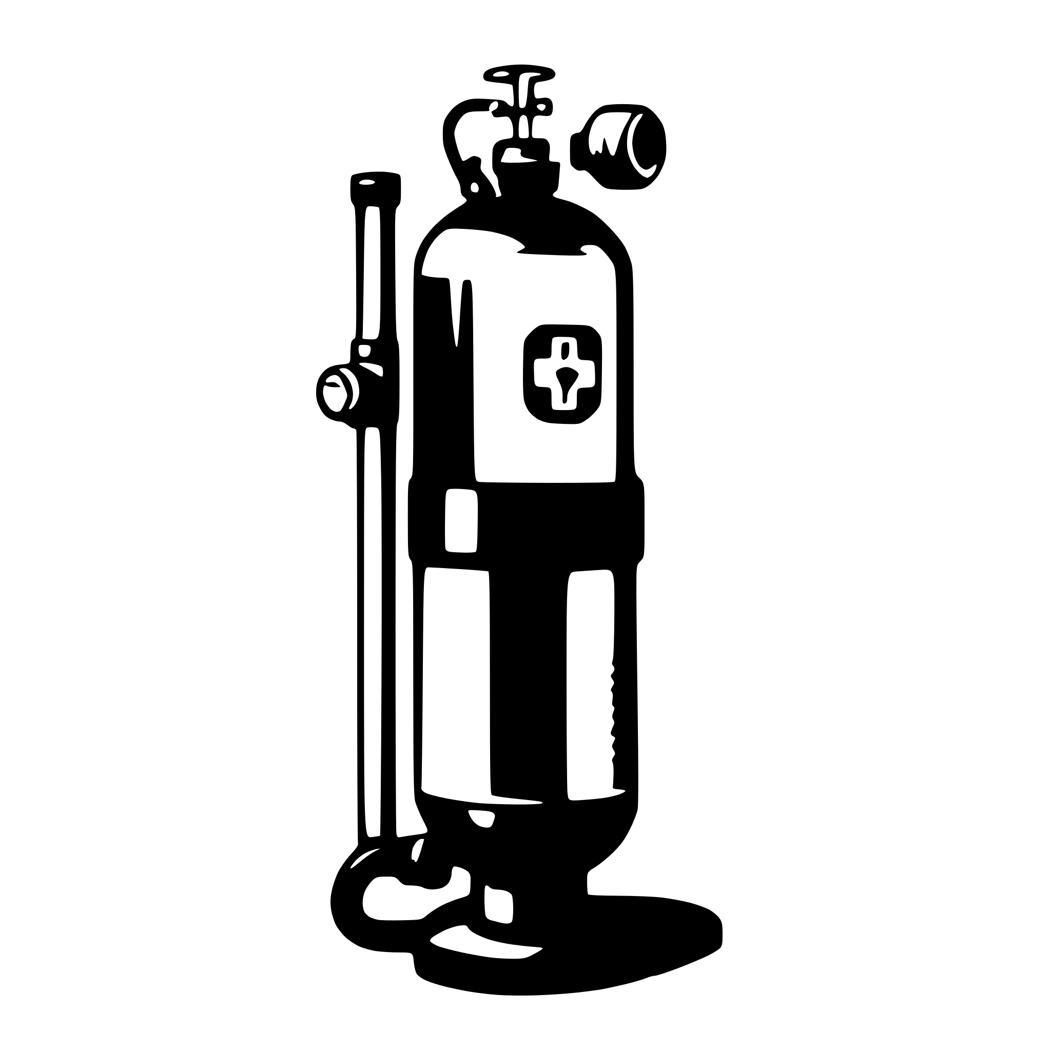 AI-generated SVG of 'medical oxygen tank'
