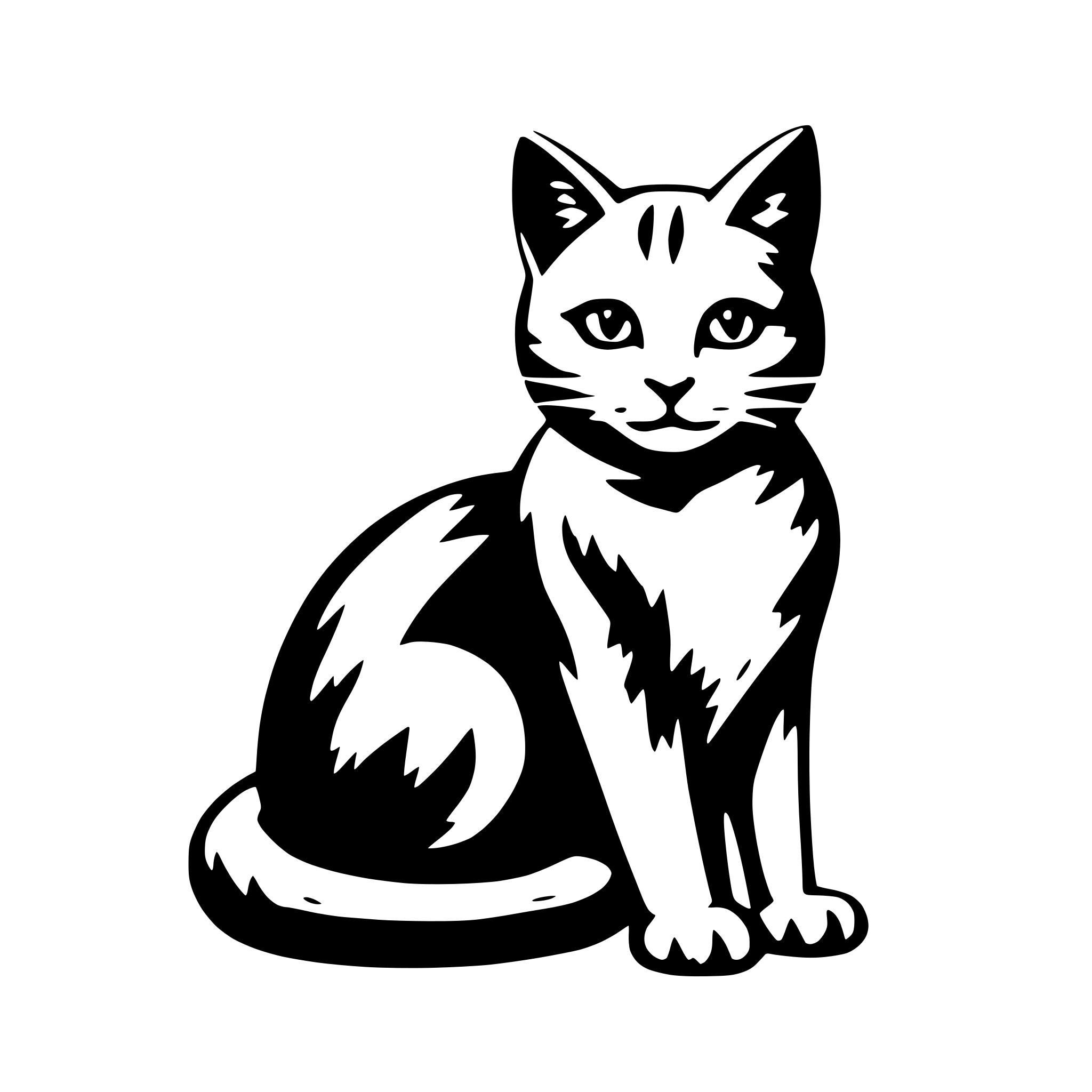 AI-generated SVG of 'genearate a simple cat image'