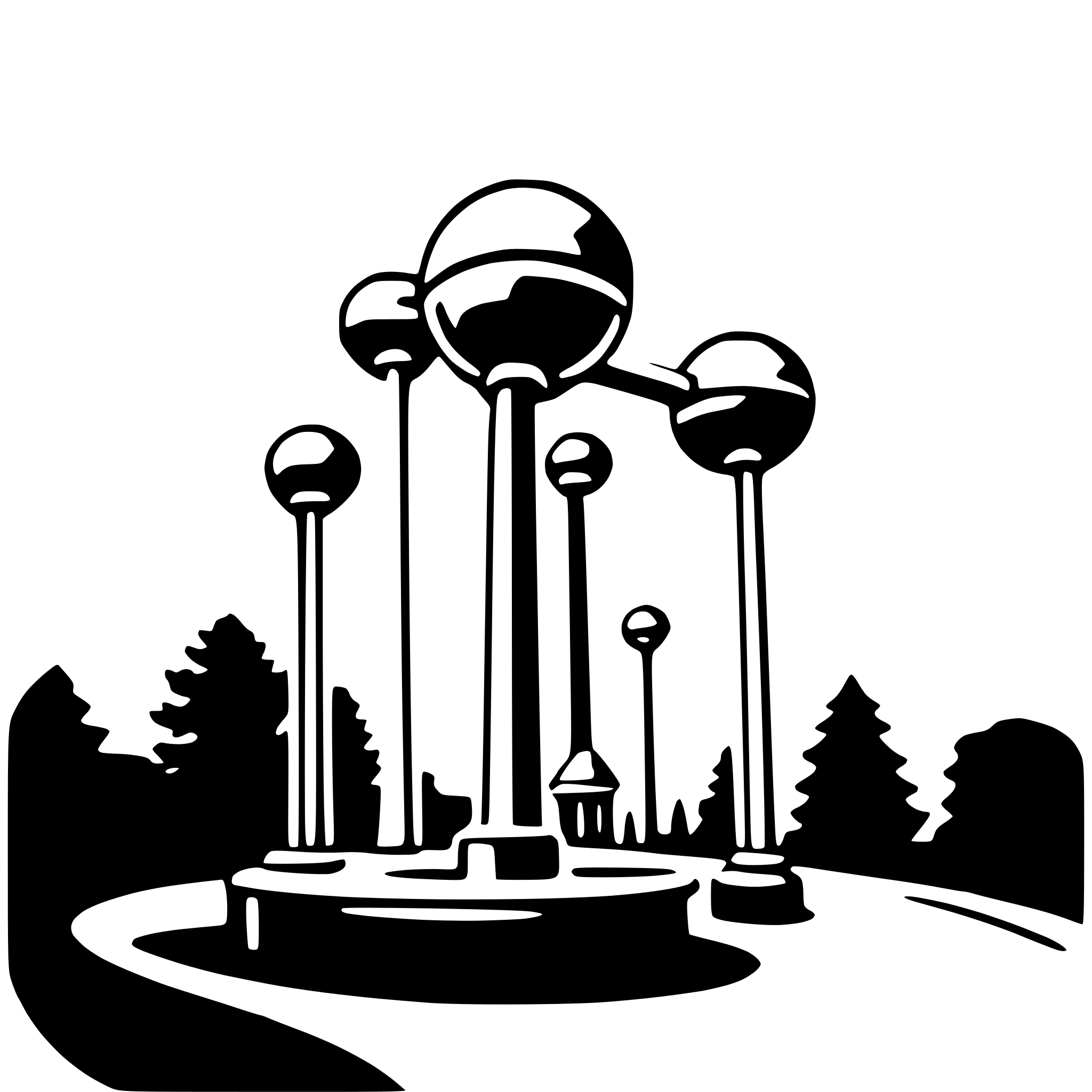 AI-generated SVG of a atomium
