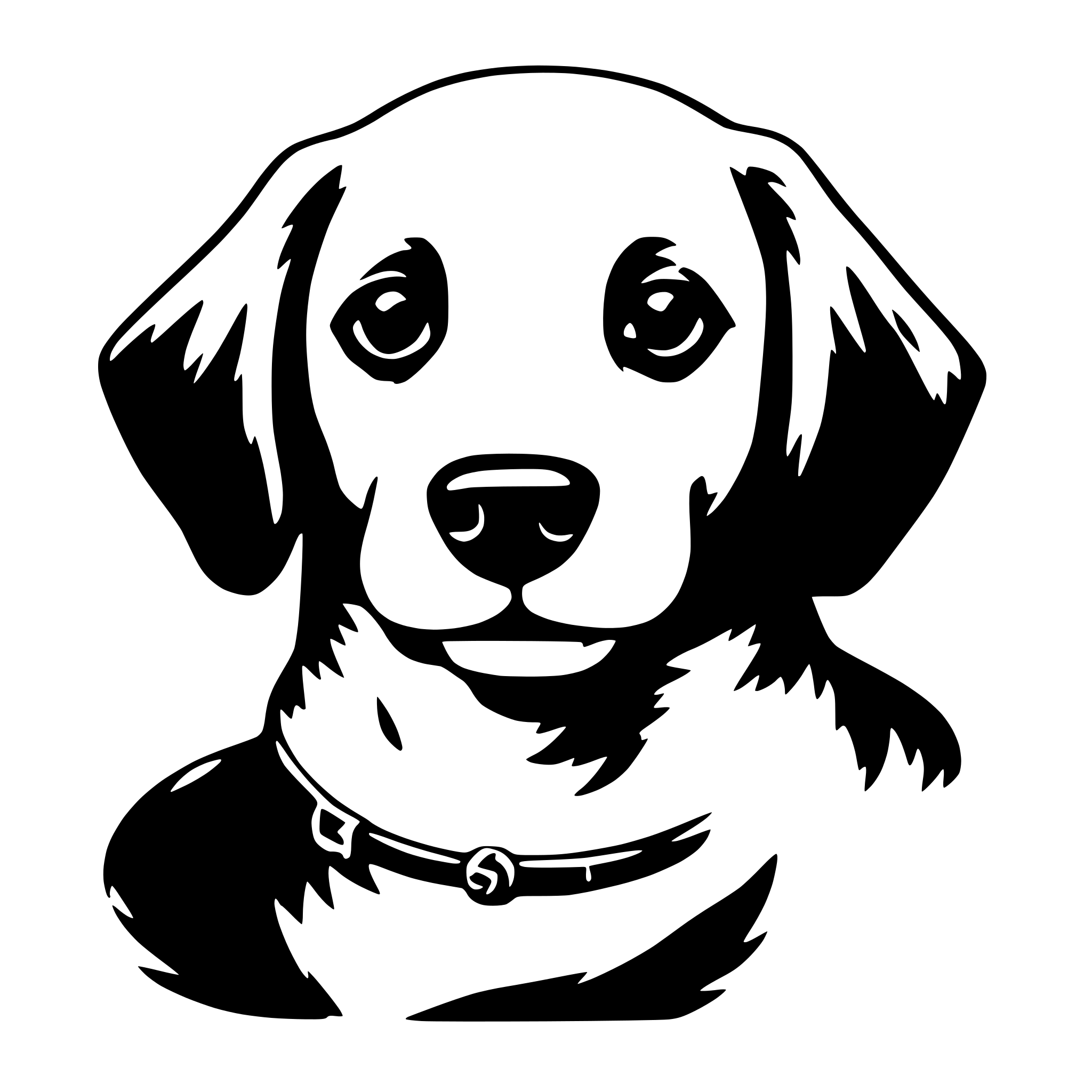 AI-generated SVG of a dog