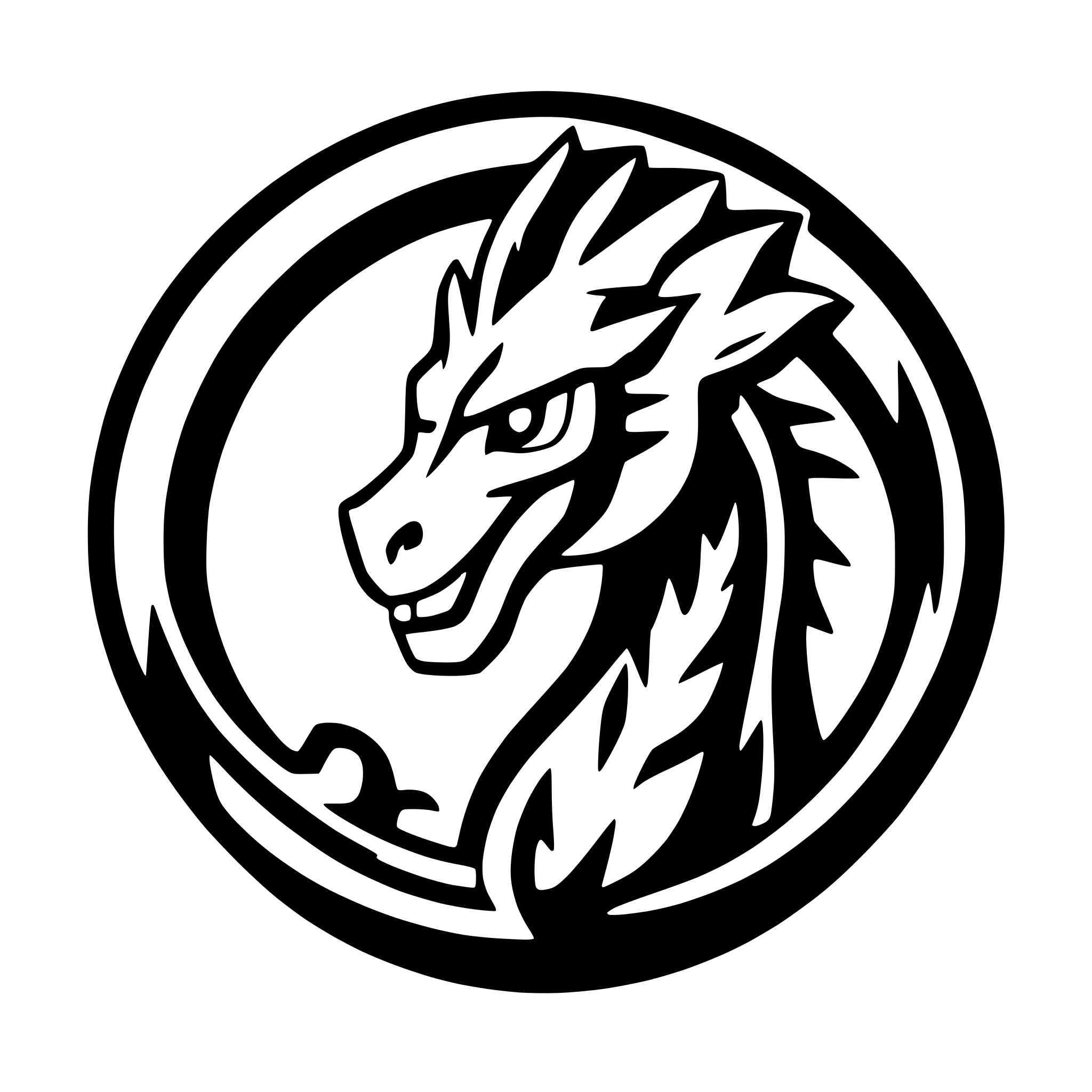 AI-generated SVG of a fierce dragon logo