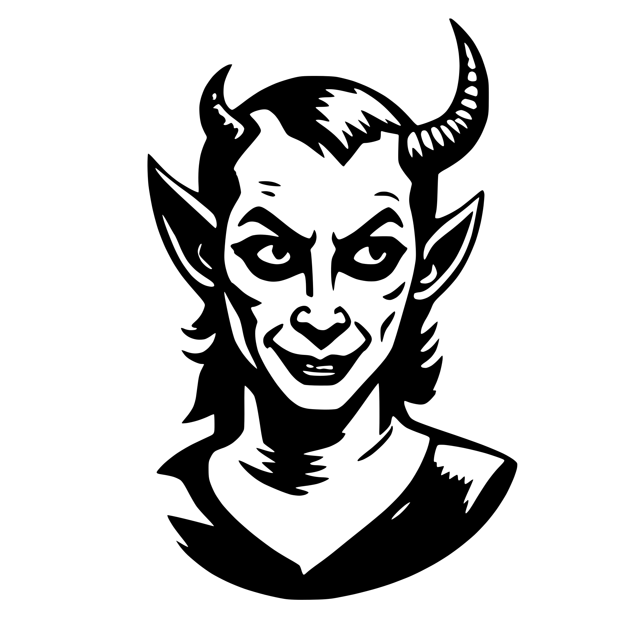 AI-generated SVG of 'devil'