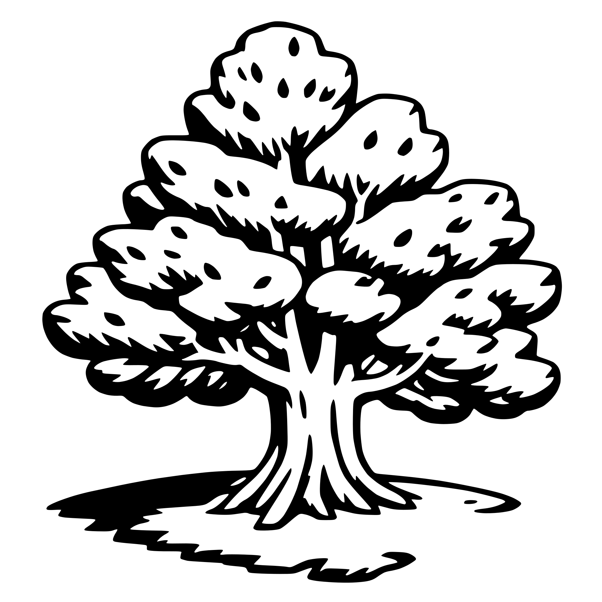 AI-generated SVG of 'juniper tree'
