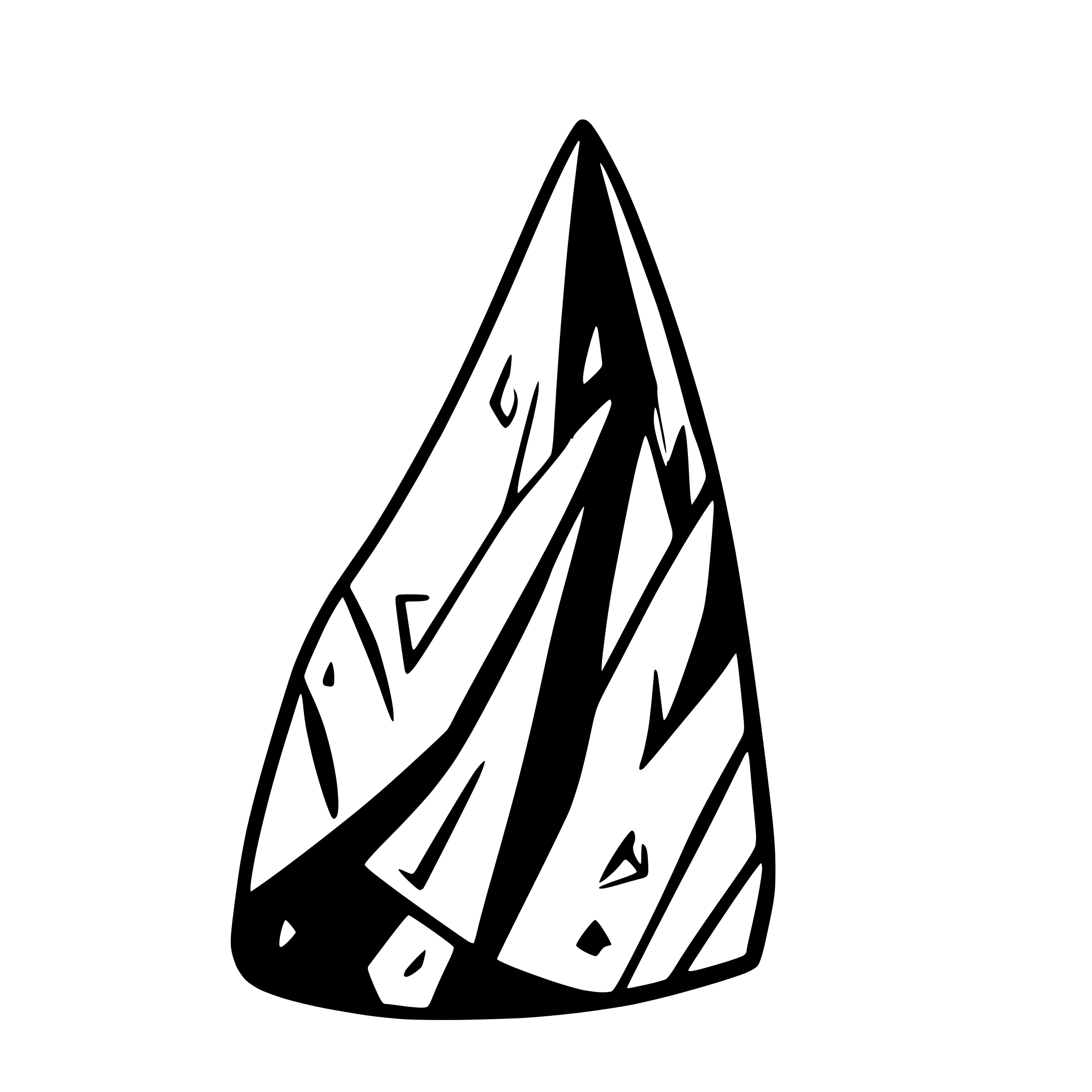 AI-generated SVG of a iron scrap in a shape of loss shard