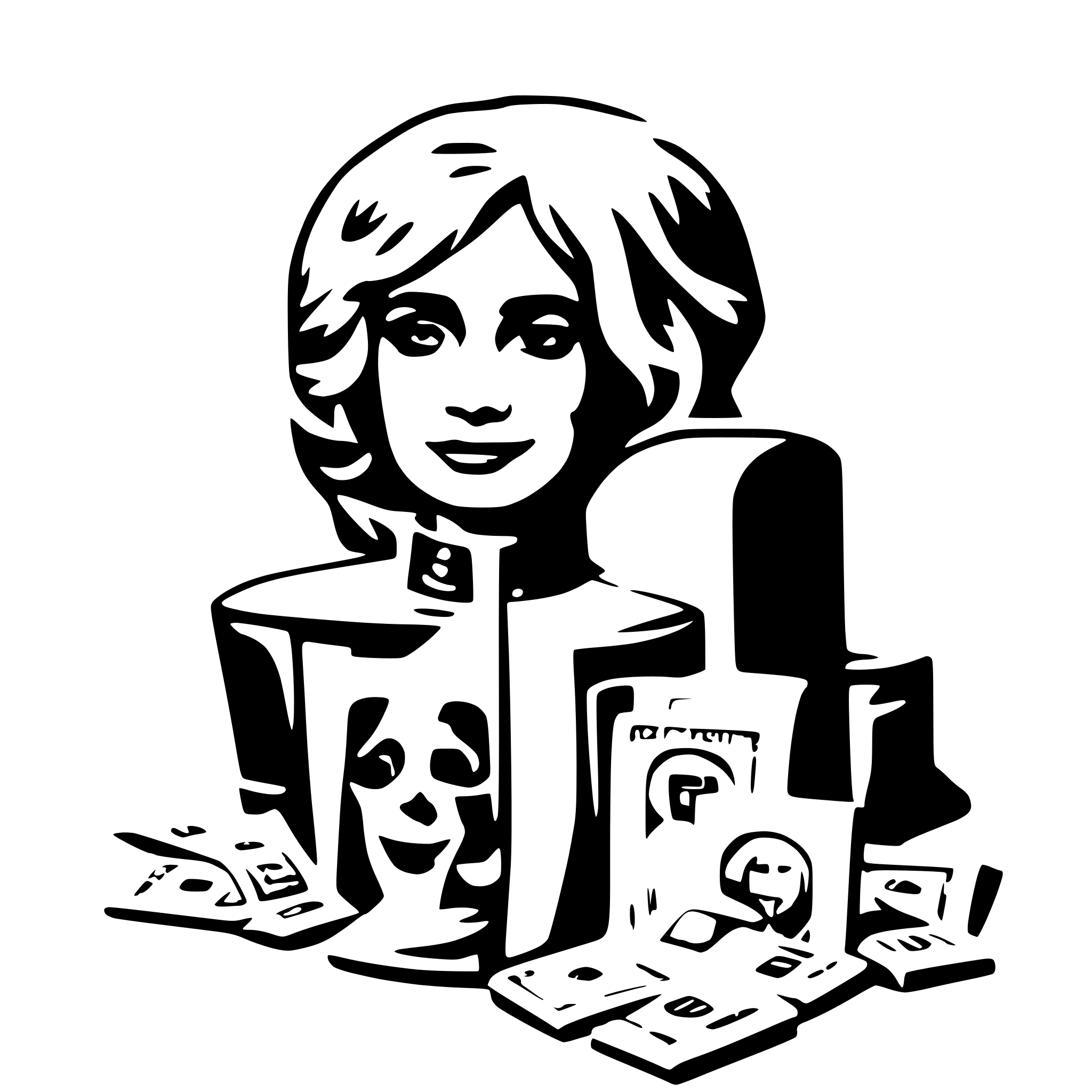 AI-generated SVG of a Rich, being Rich, money