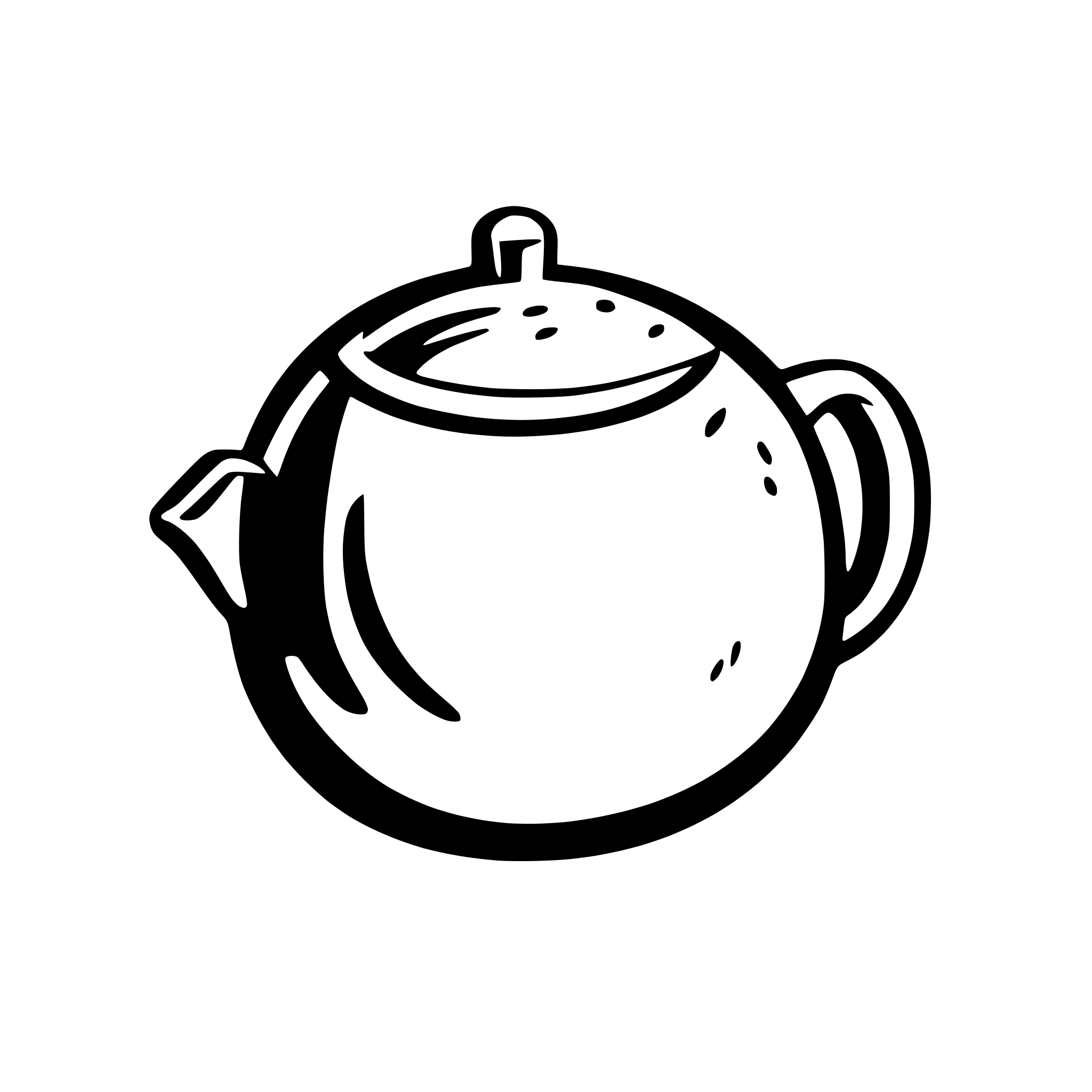 AI-generated SVG of a A basic SVG of a round teapot with a short spout and a curved handle.