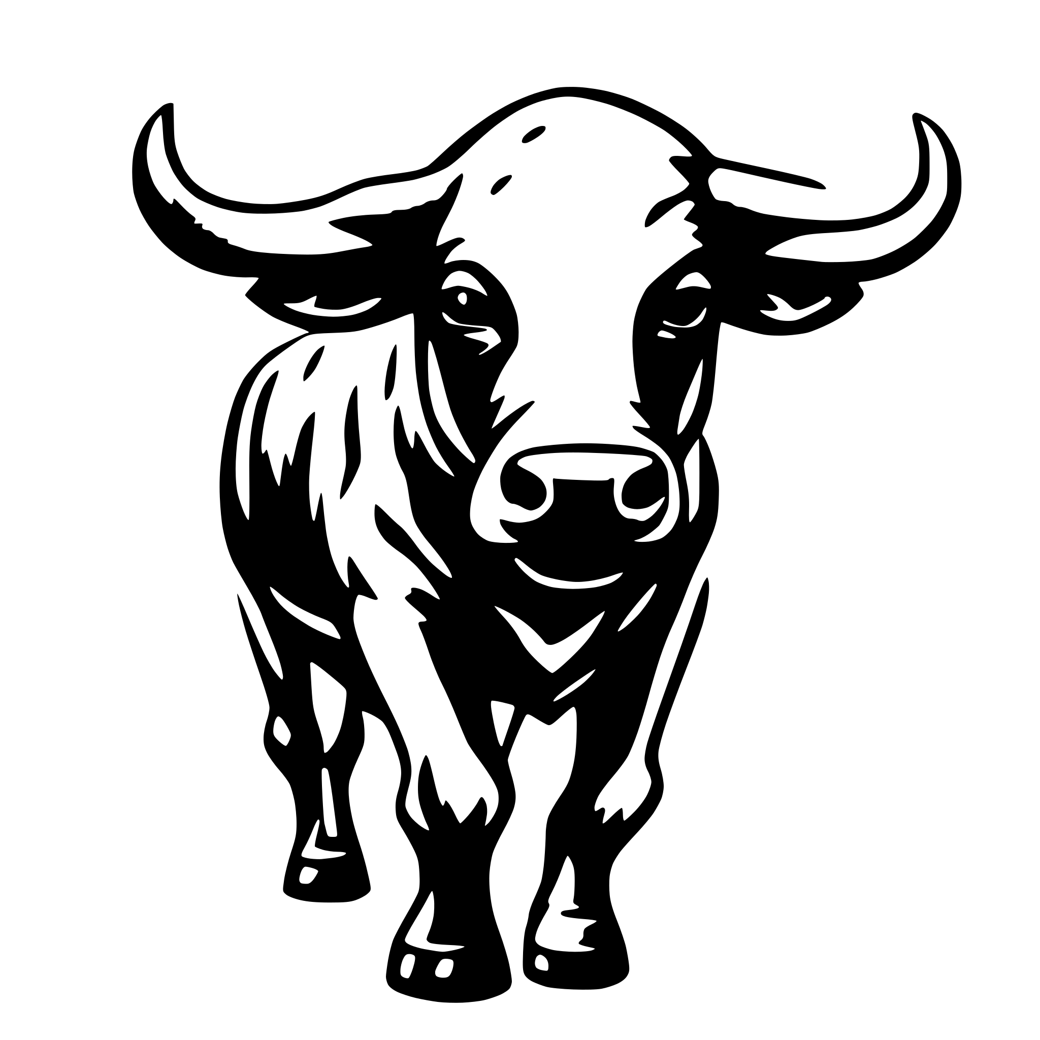 AI-generated SVG of 'bull'