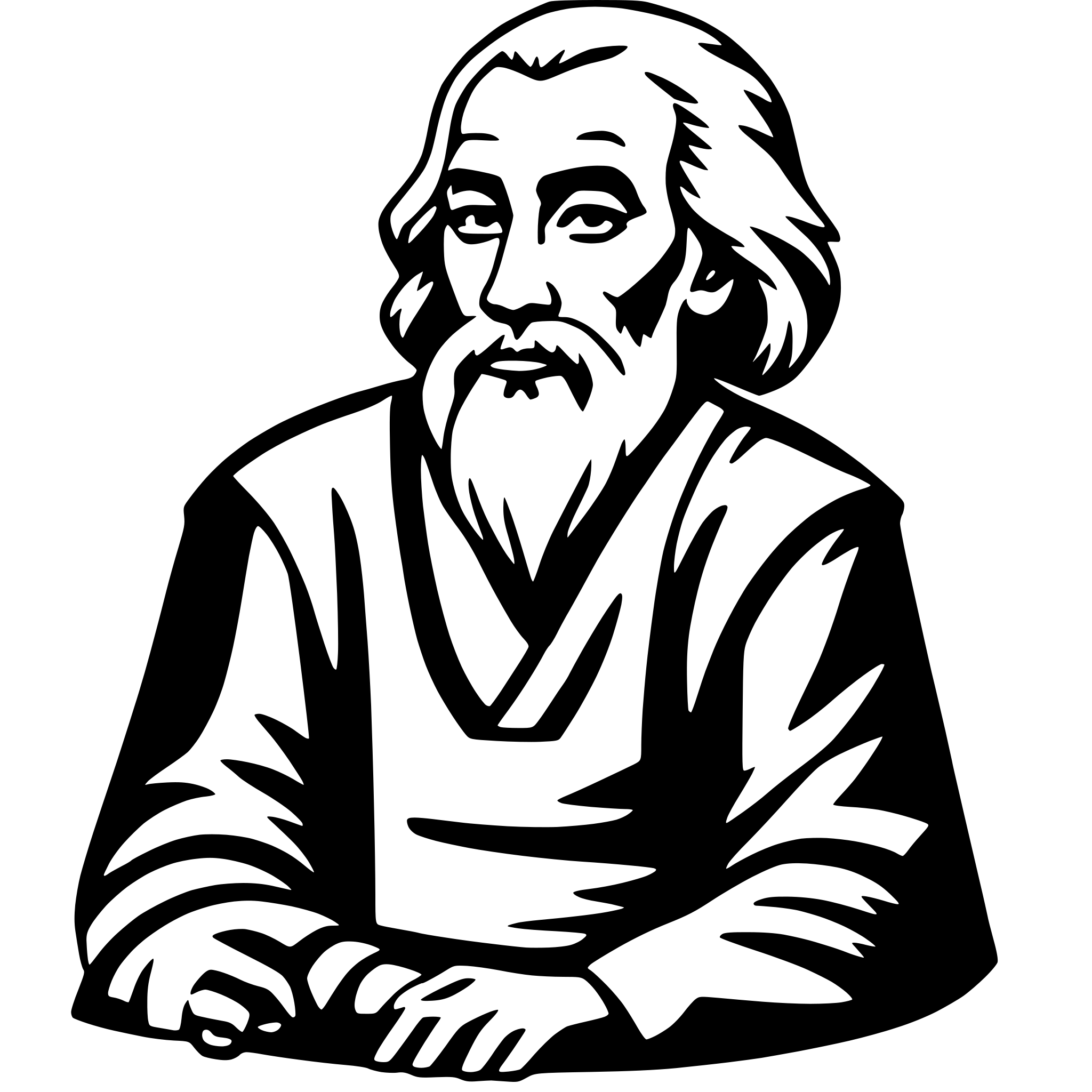 AI-generated SVG of 'laozi'