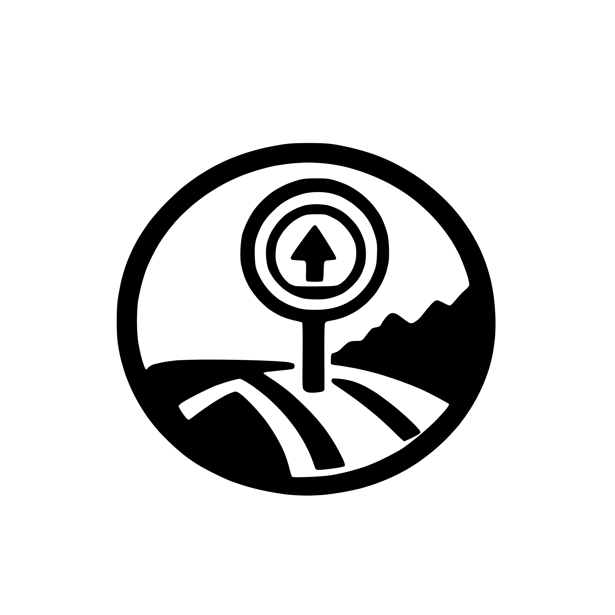 AI-generated SVG of a search icon with X temporary road sign