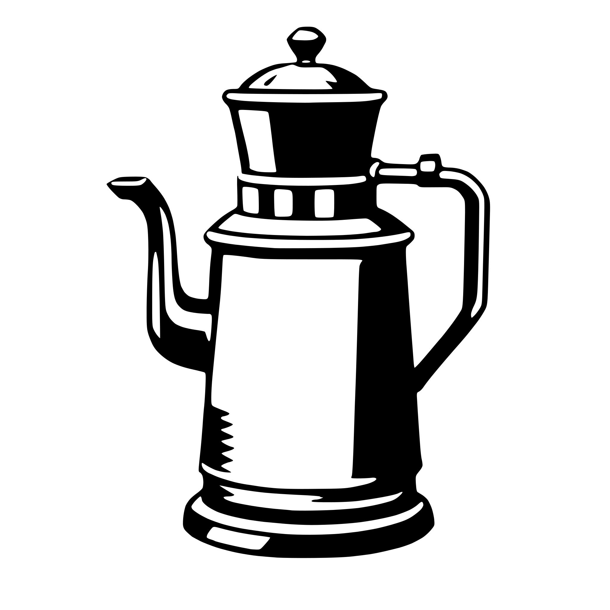 AI-generated SVG of a coffee pot