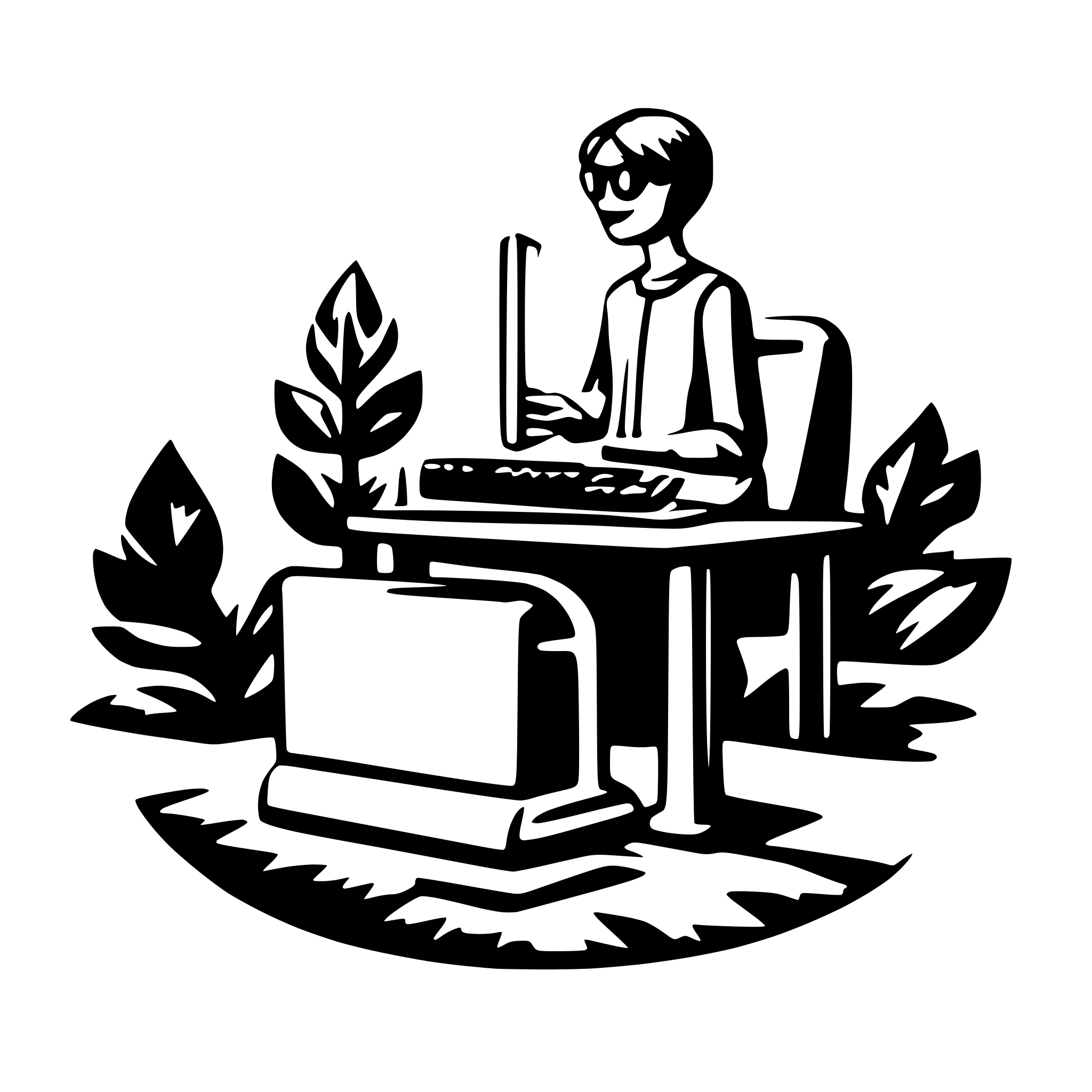 AI-generated SVG of a website development
