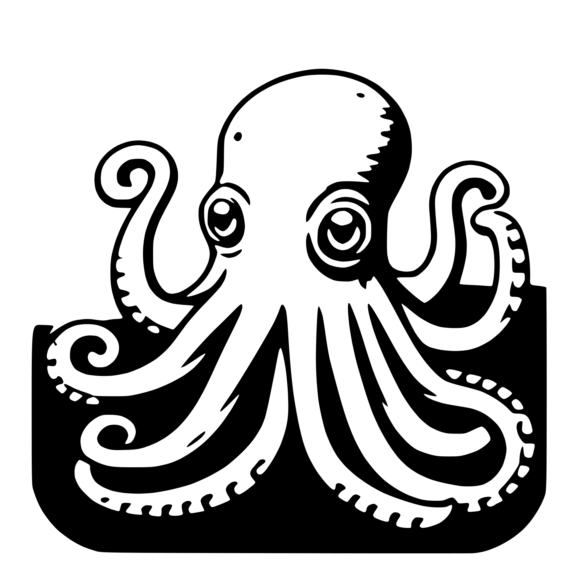 AI-generated SVG of 'octopus'