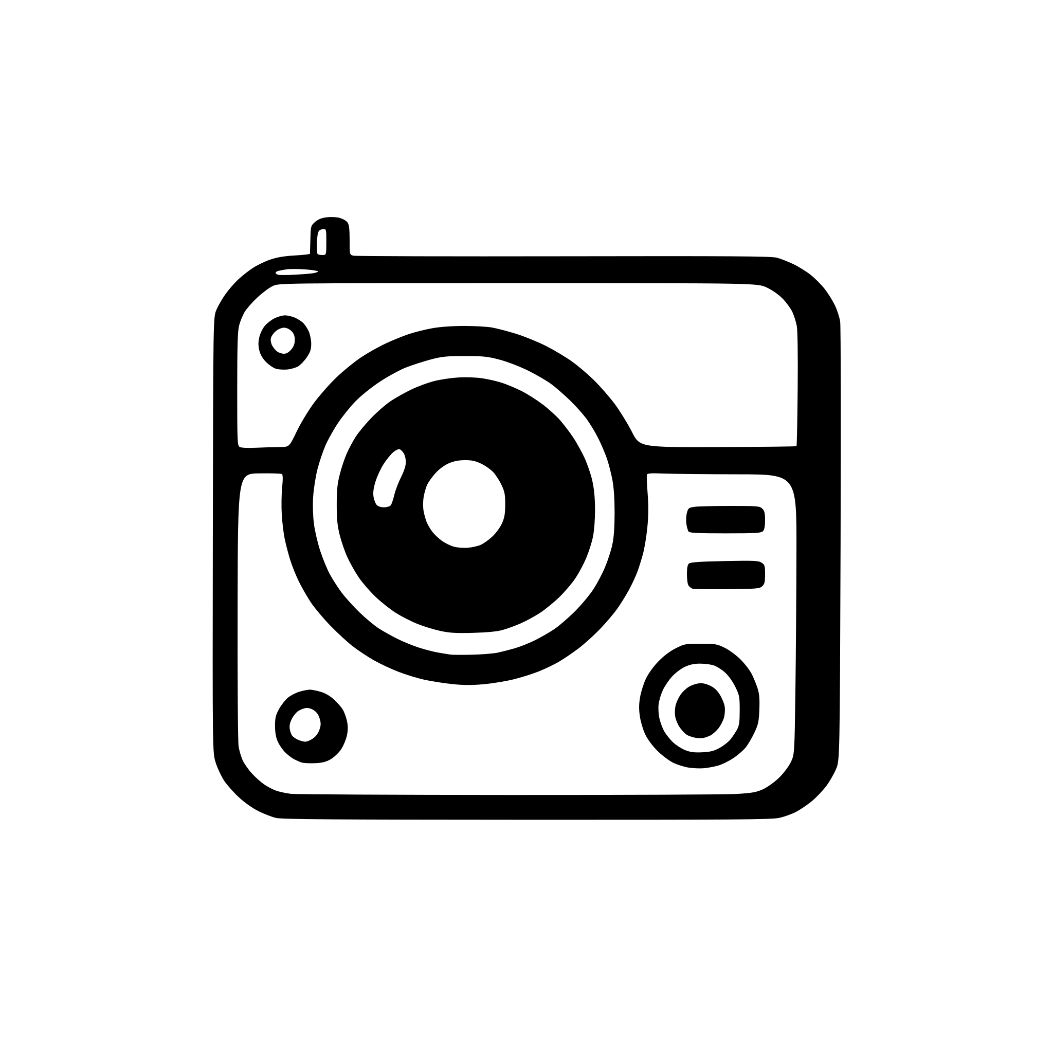 AI-generated SVG of a Square icon. Streaming, Broadcasting, Camera, eye