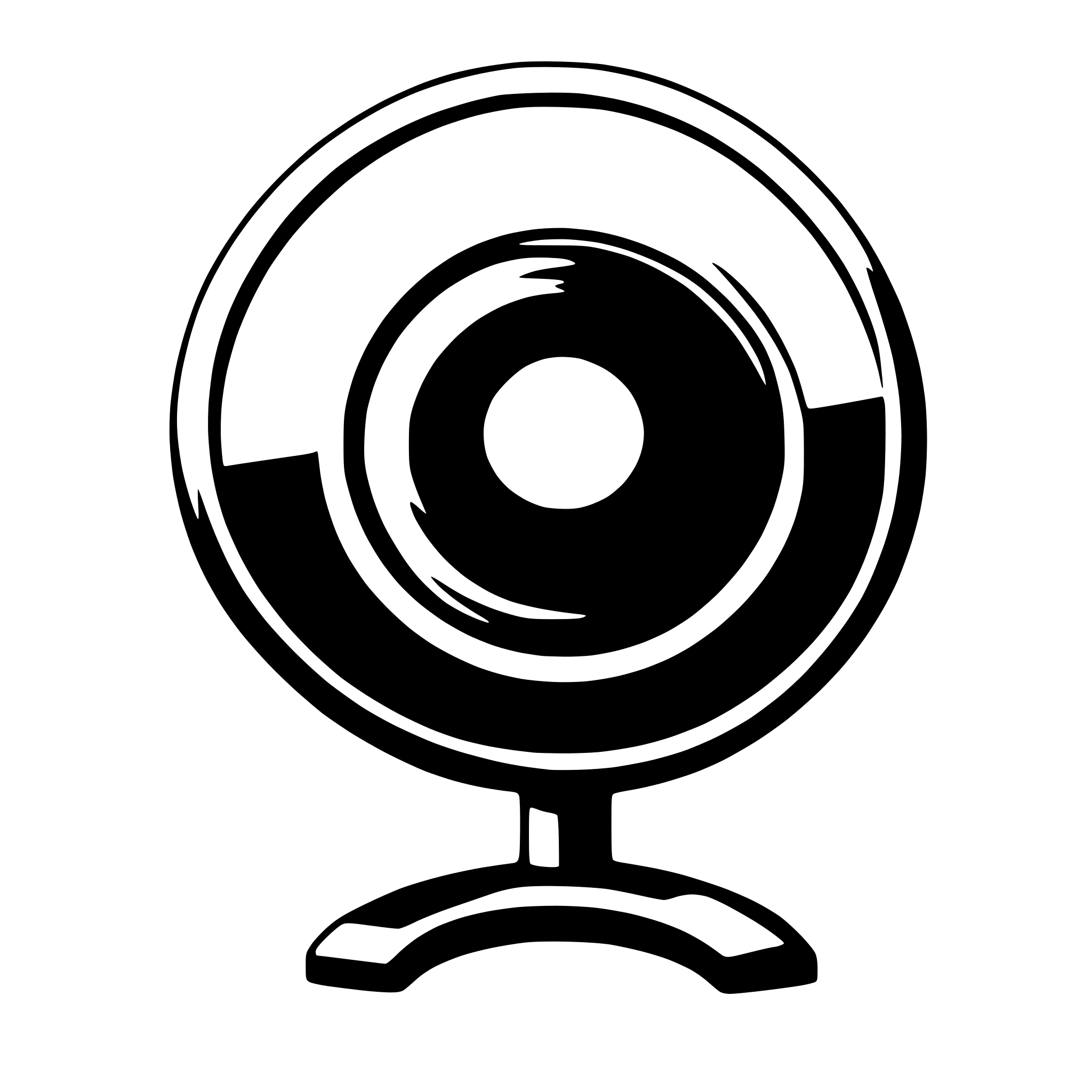AI-generated SVG of 'circle, pc monitor, x'