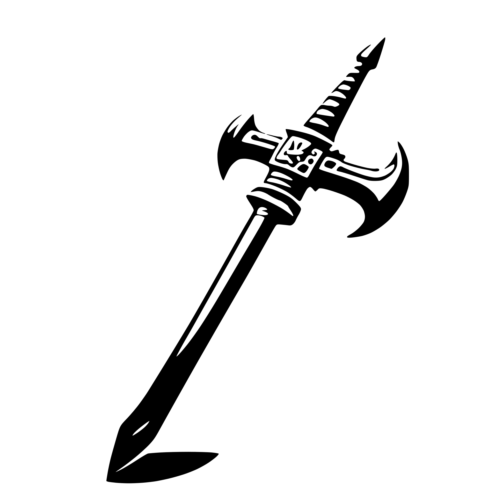 AI-generated SVG of 'a warhammer'