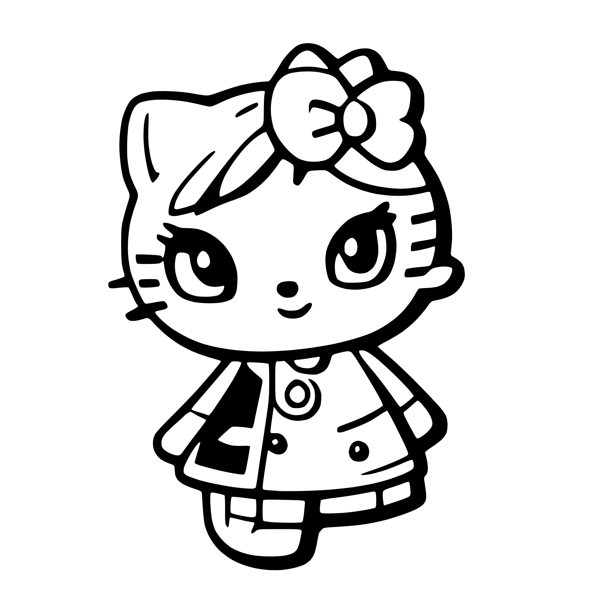 AI-generated SVG of a hello Kitty