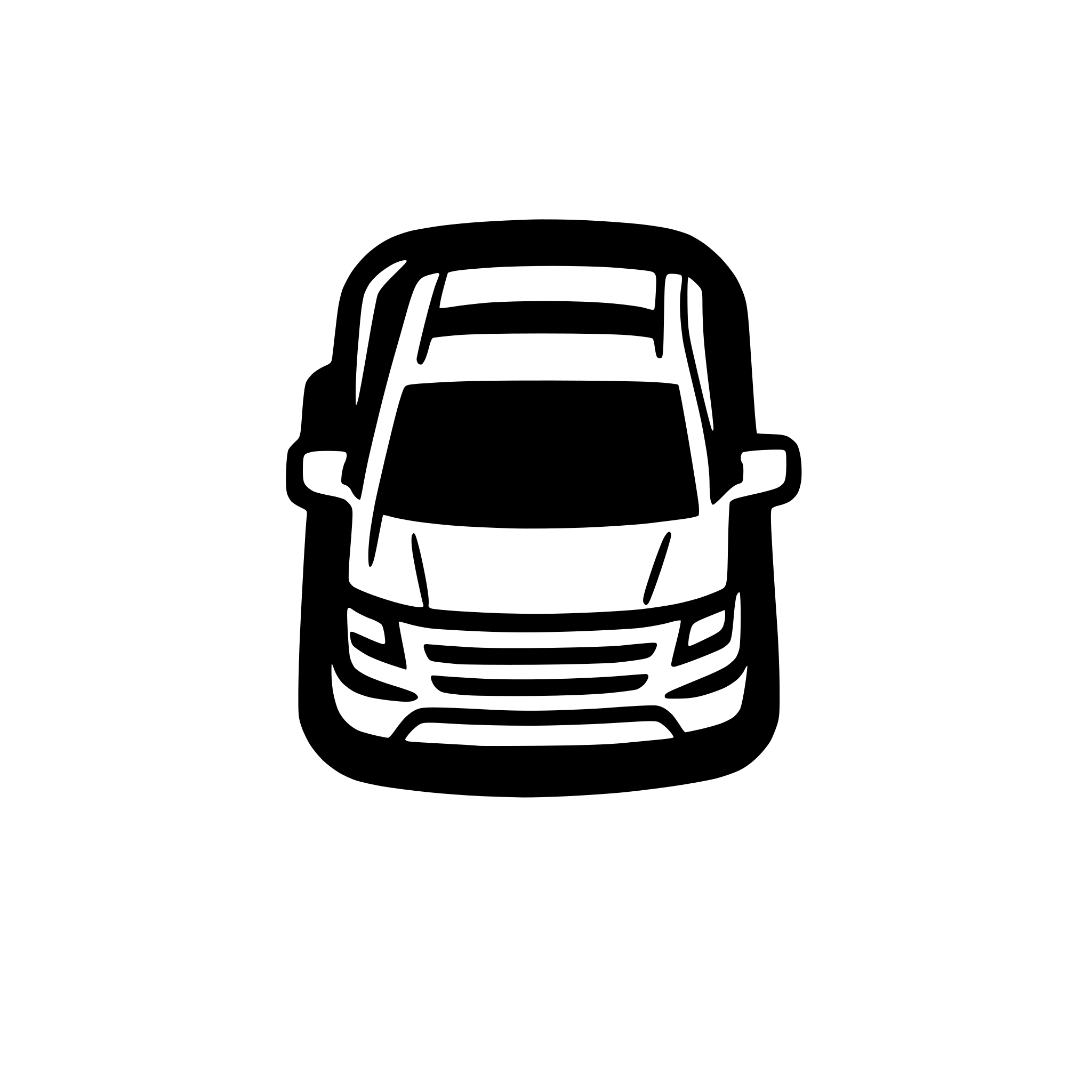 AI-generated SVG of a a SUV icon from top view
