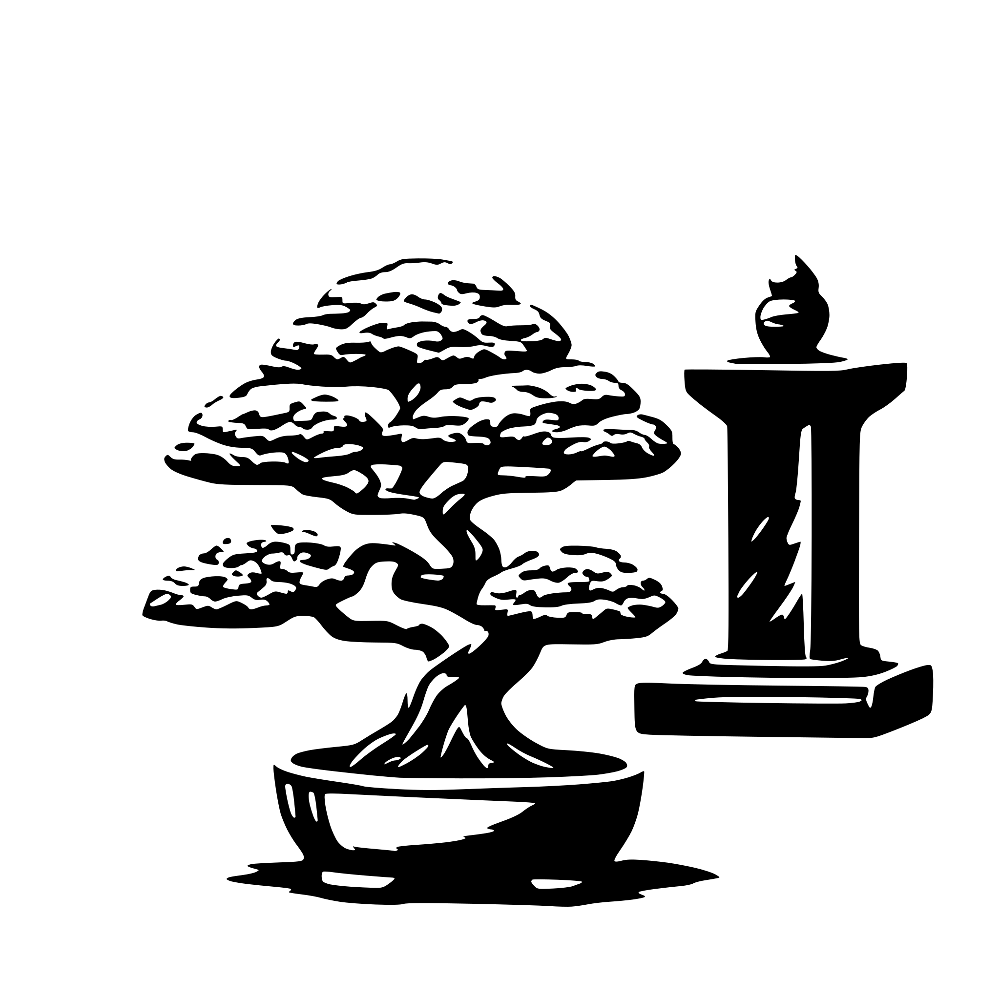 AI-generated SVG of 'bonsai'