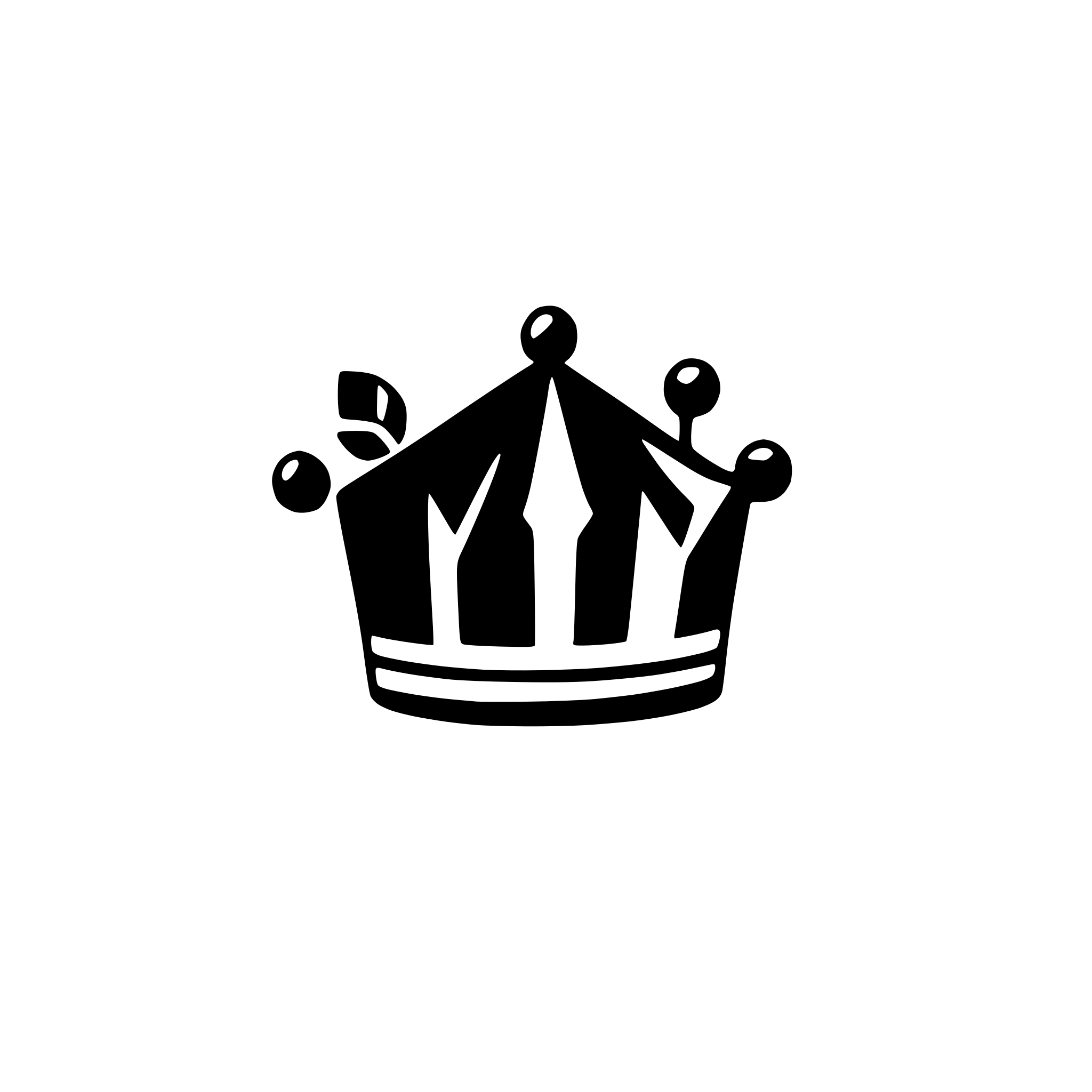 AI-generated SVG of a super simple and minimalist crown with three prongs with only the borders for a logo
