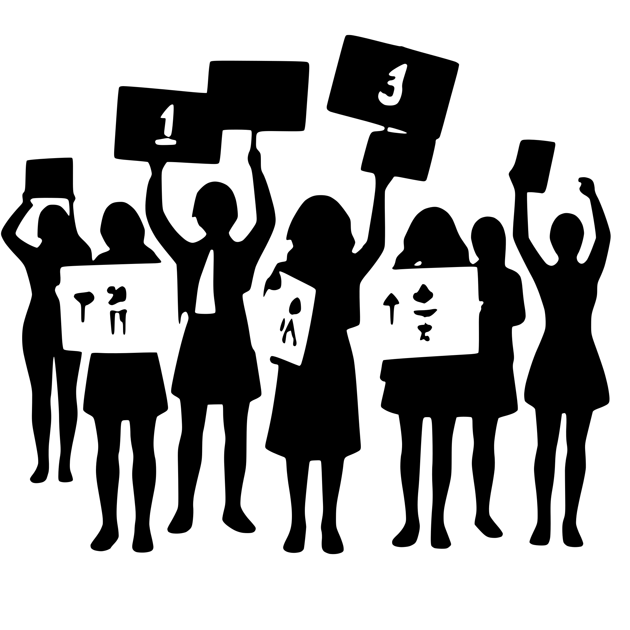 AI-generated SVG of a give me a svg of at least 10 people protesting, holding placards AI-generated SVG of a give me a svg of at least 10 people protesting, holding placards