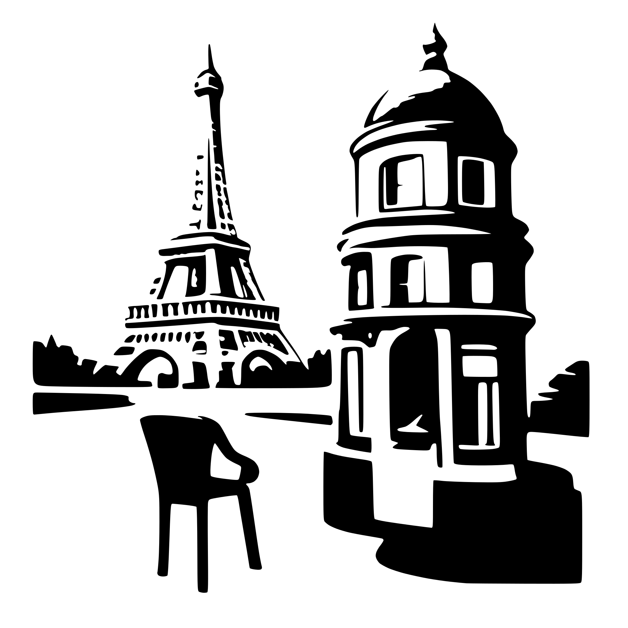 AI-generated SVG of a Paris
