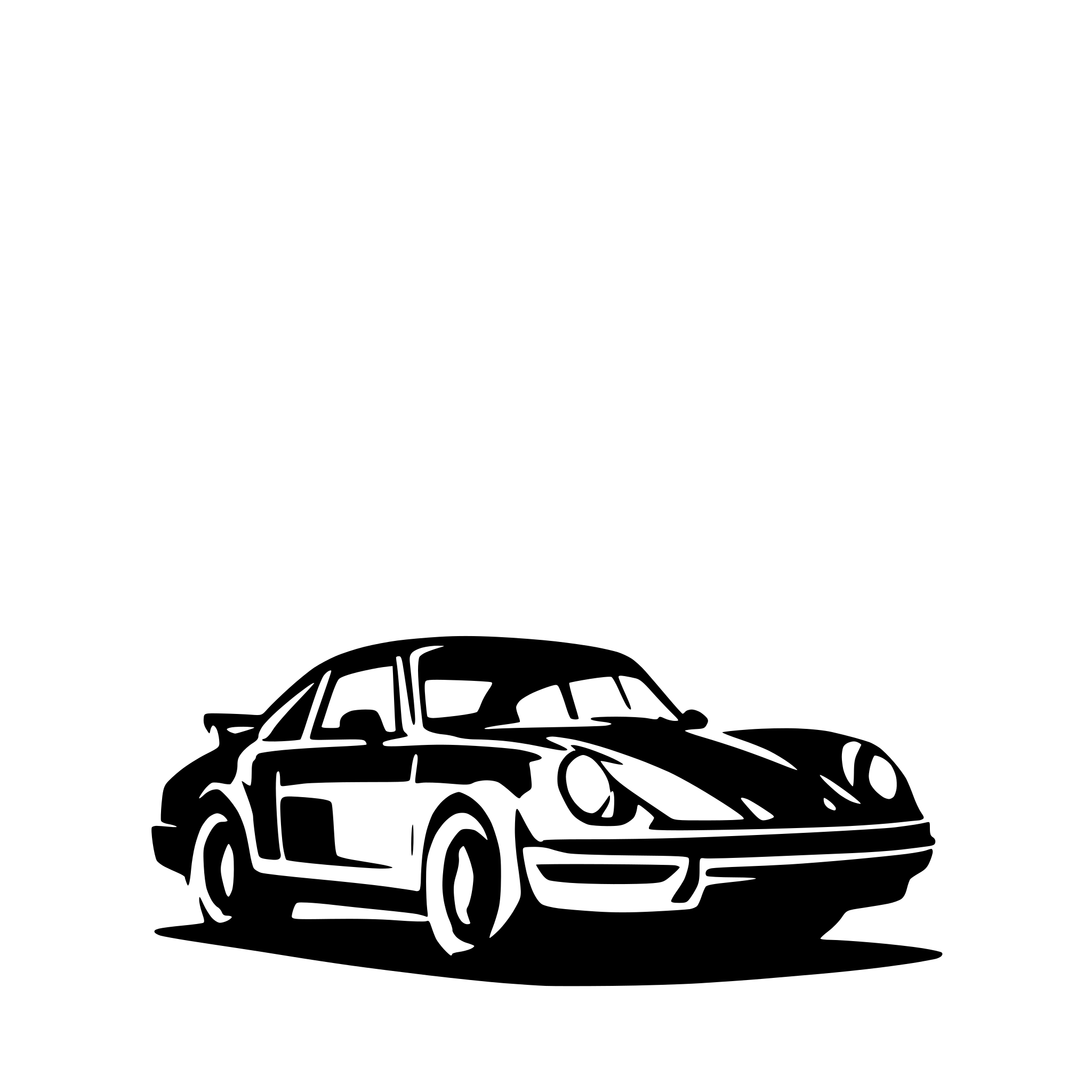 AI-generated SVG of a Porsche