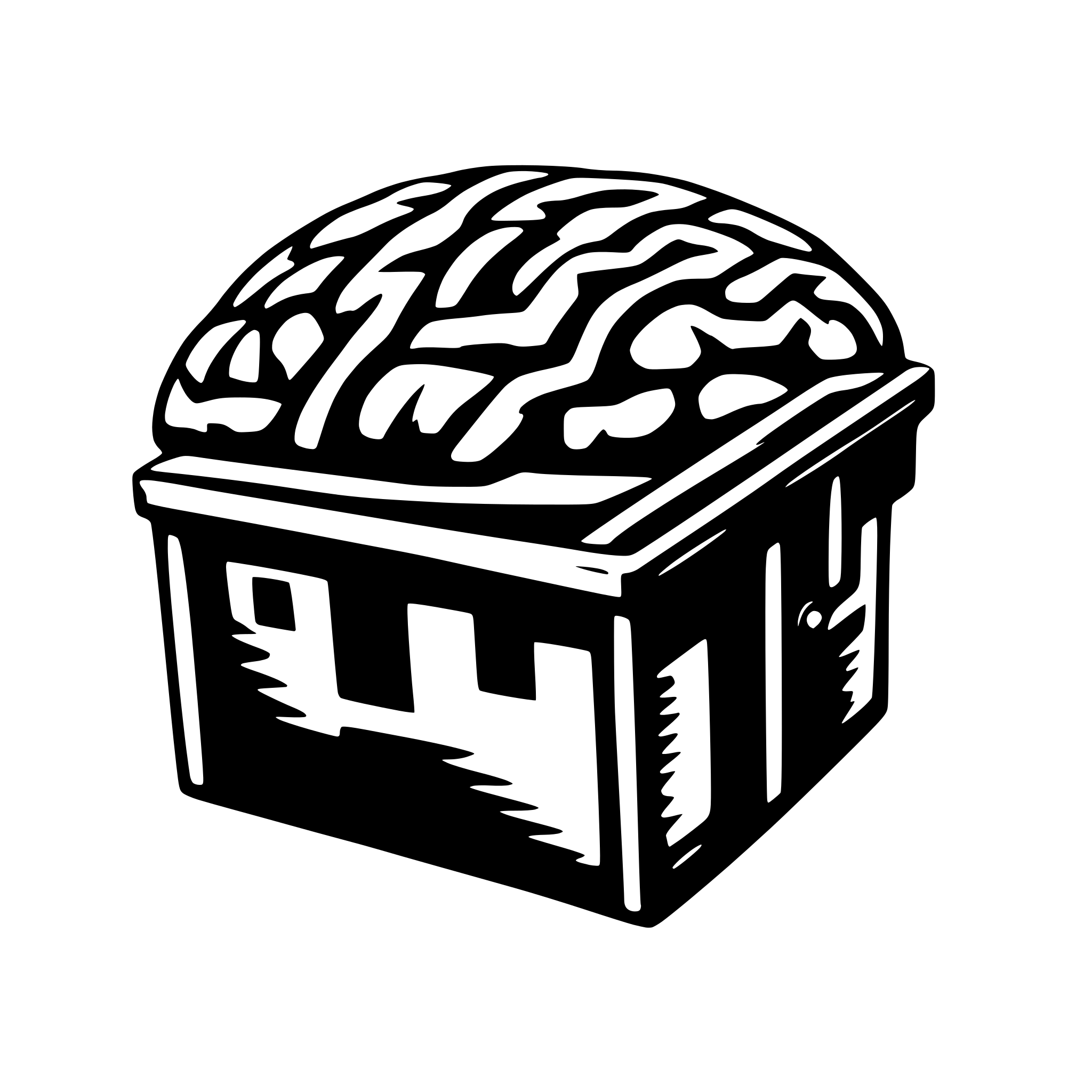 AI-generated SVG of a brainbox