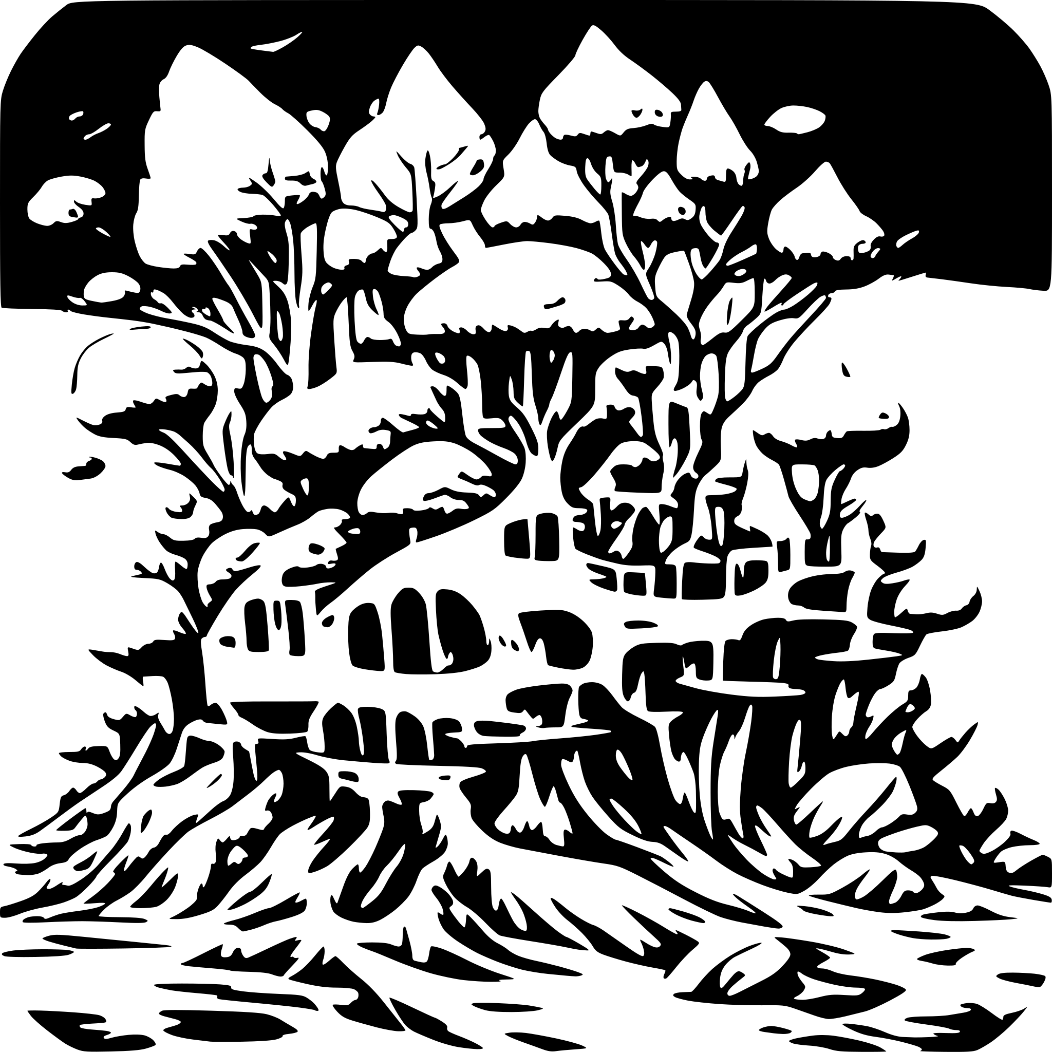 AI-generated SVG of 'destruction brings new life'