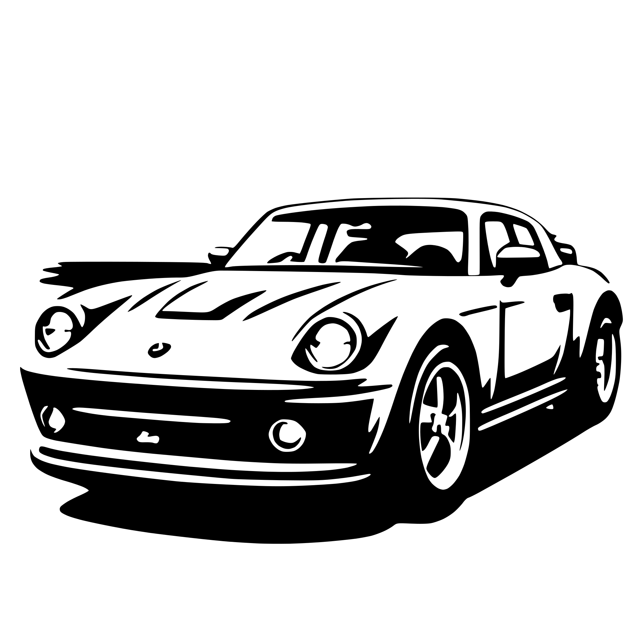 AI-generated SVG of 'sports car'