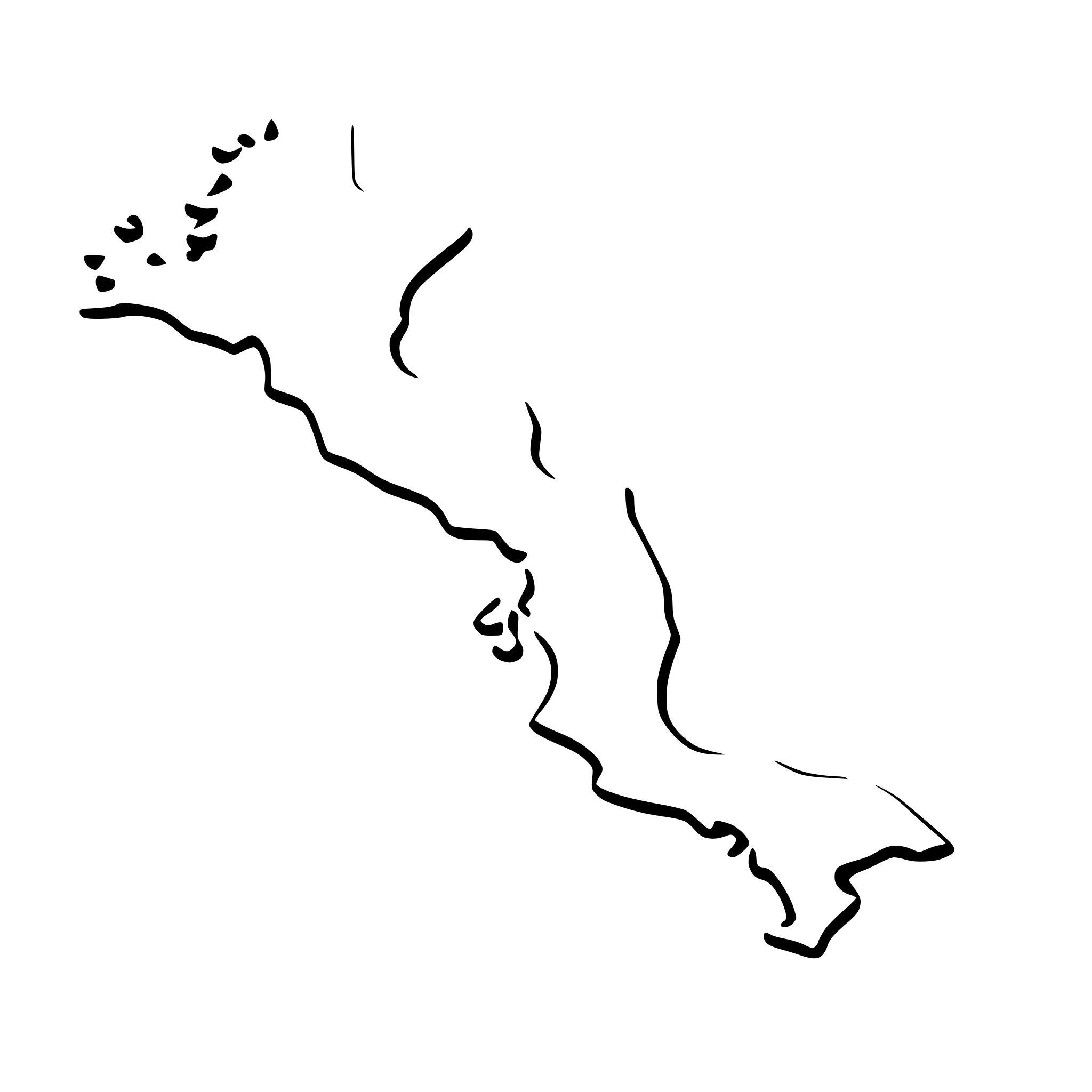 AI-generated SVG of a A map showing the Gulf of Mexico