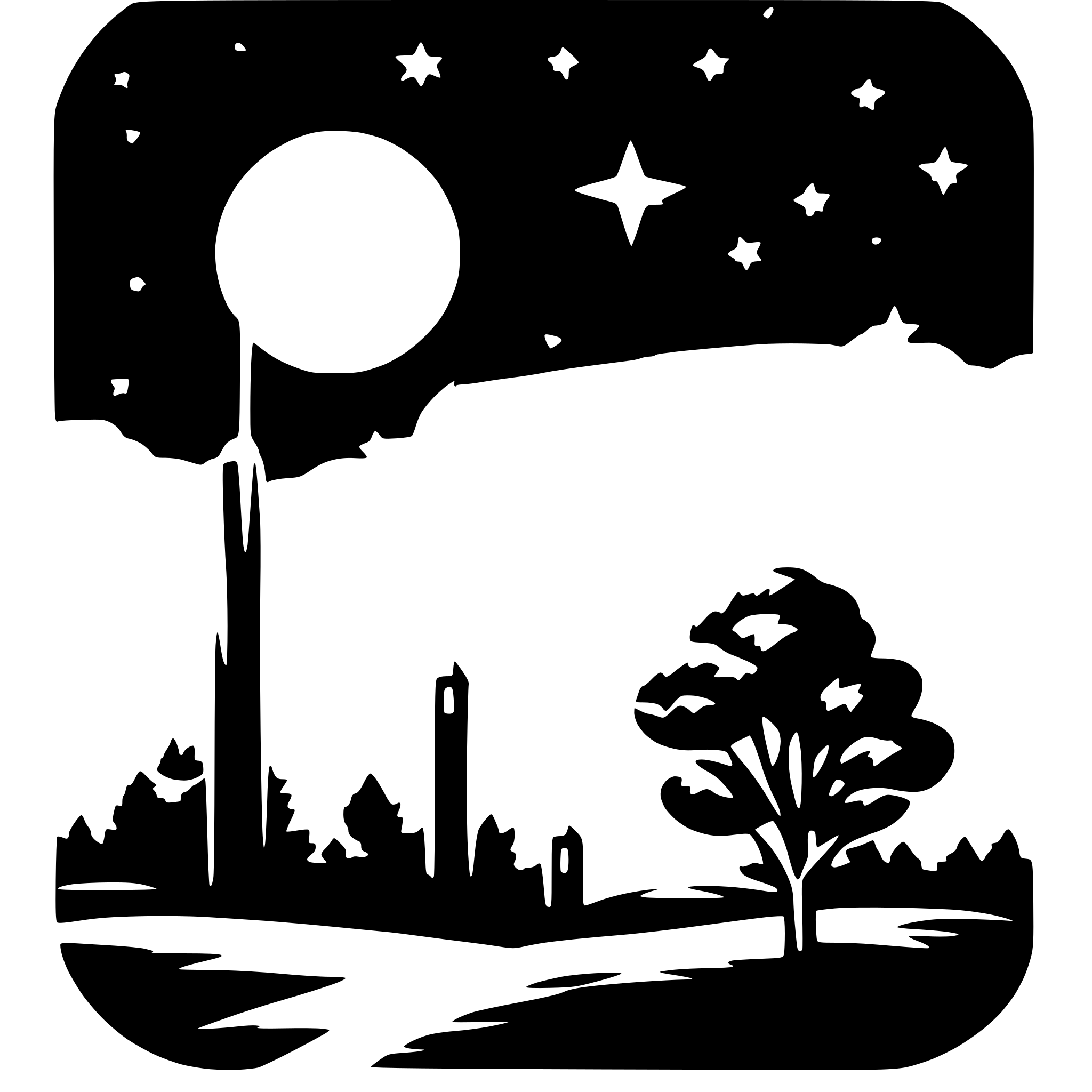 AI-generated SVG of 'stars on a night sky'